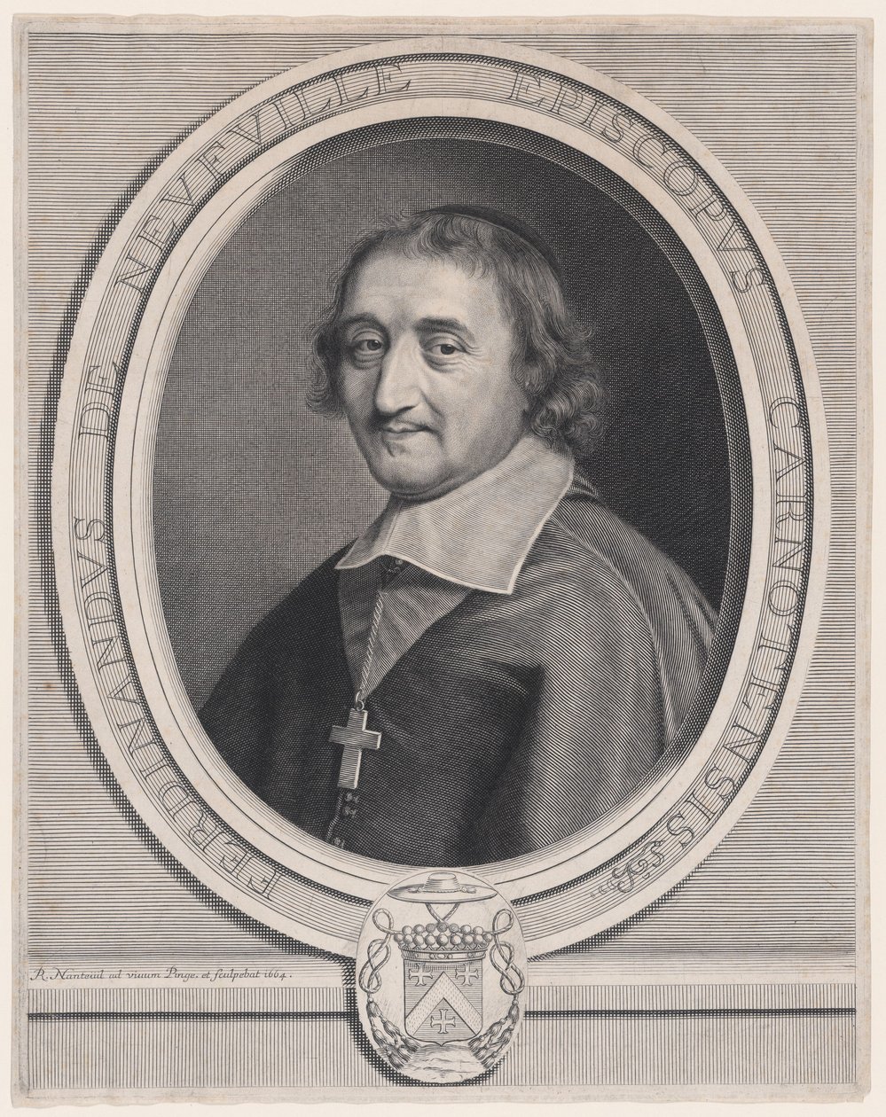 Ferdinand de Neufville, bispo de Chartres (1608-1678) de Robert Nanteuil