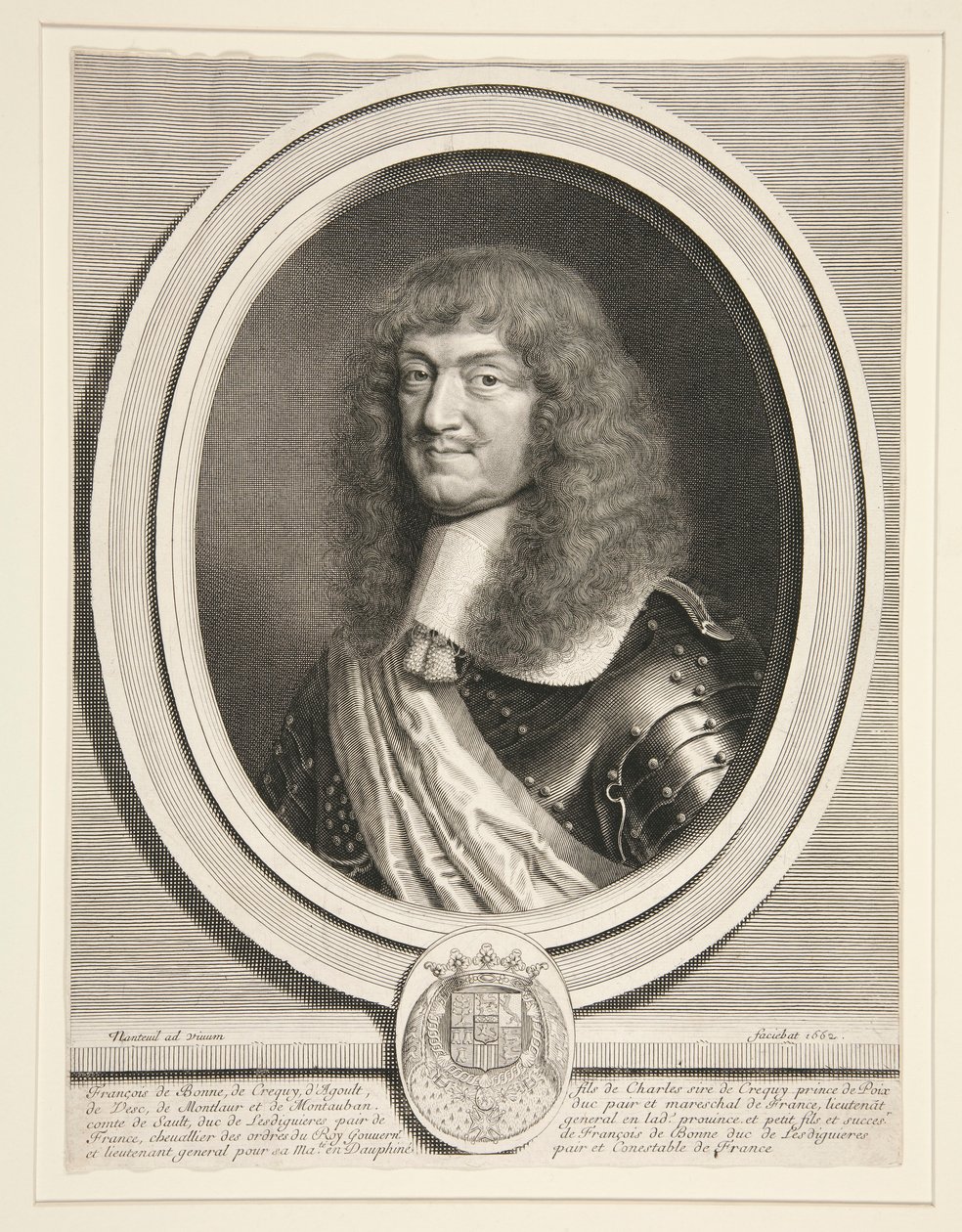 François de Bonne, Le Mar?chal de Cr?qui, duque de Lesdigui?res (Marechal de Cr?qui, Duque de Lesdigui?res) (1624-1687) de Robert Nanteuil