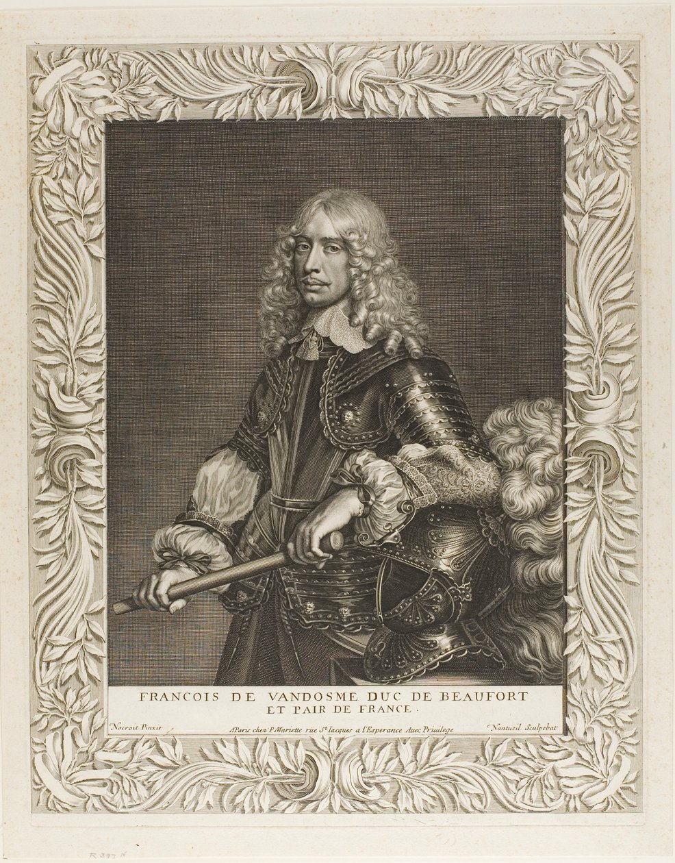 François de Vendôme, Duque de Beaufort de Robert Nanteuil