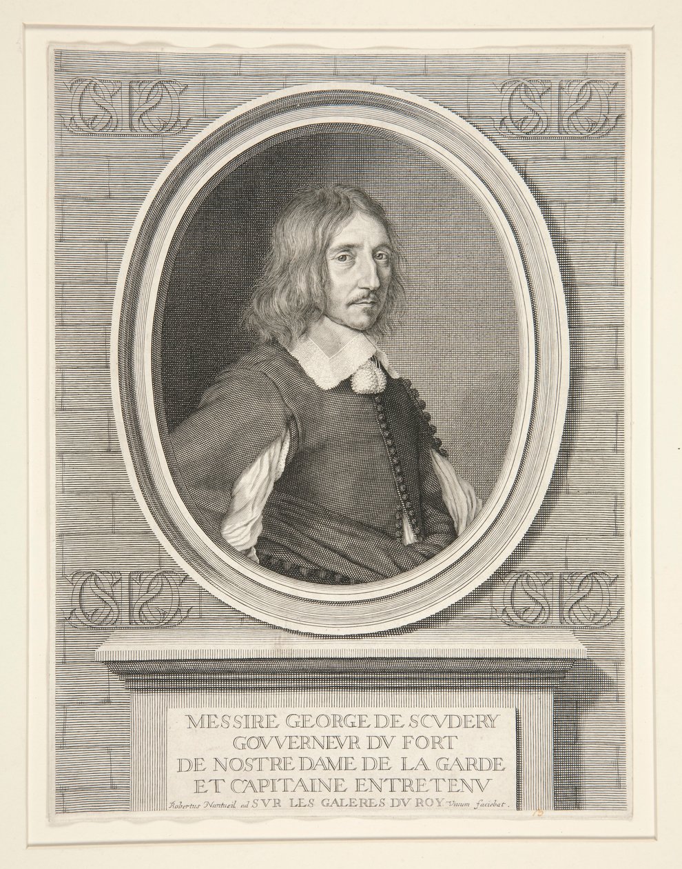 Georges de Scud?ry, Autor, Membro da Academia (1601-1668) de Robert Nanteuil