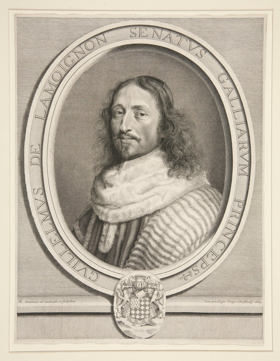 Guillaume de Lamoignon, Primeiro Presidente do Parlamento de Paris de Robert Nanteuil