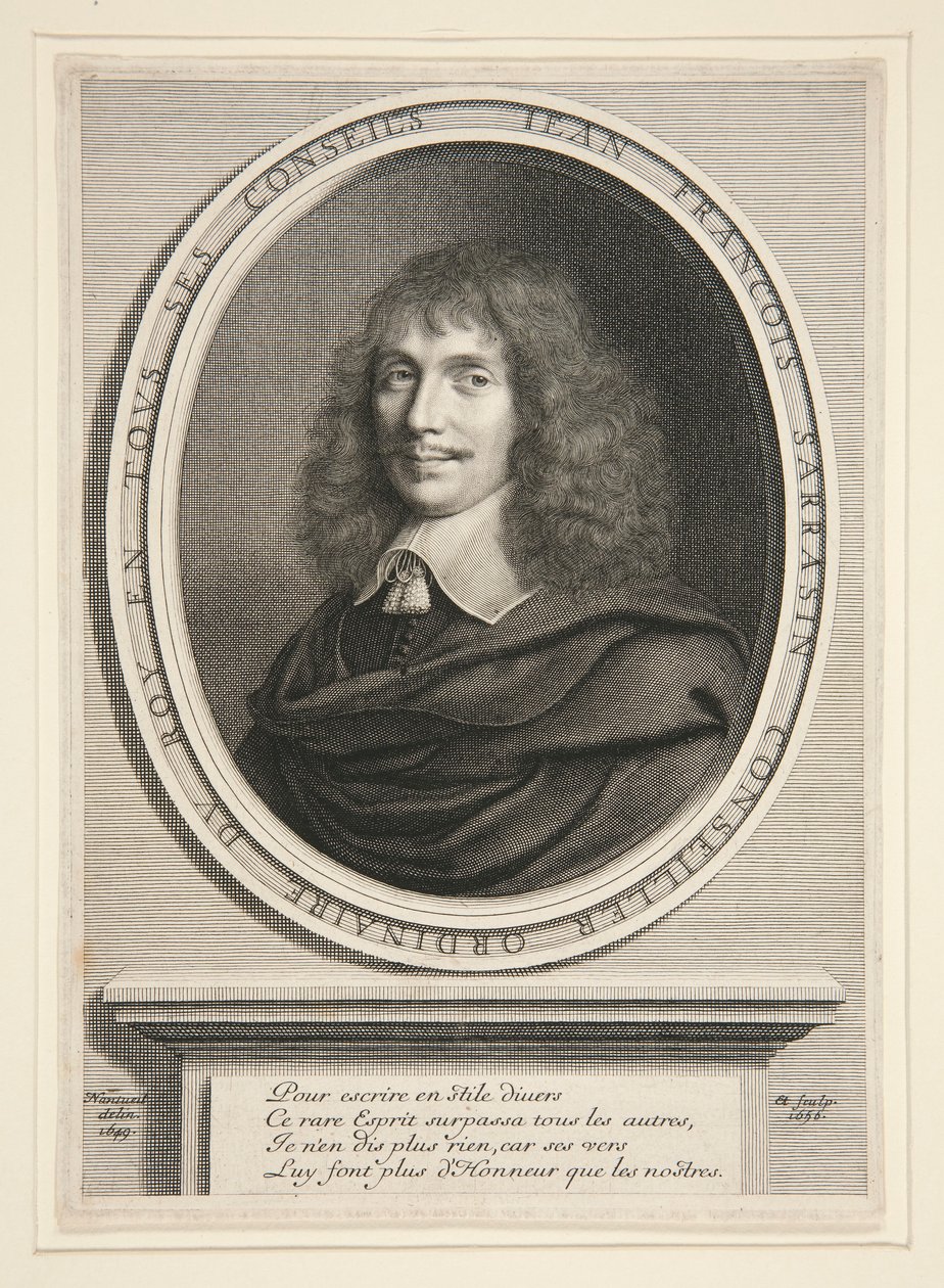 Jean-François Sarrasin, Homem de Letras de Robert Nanteuil