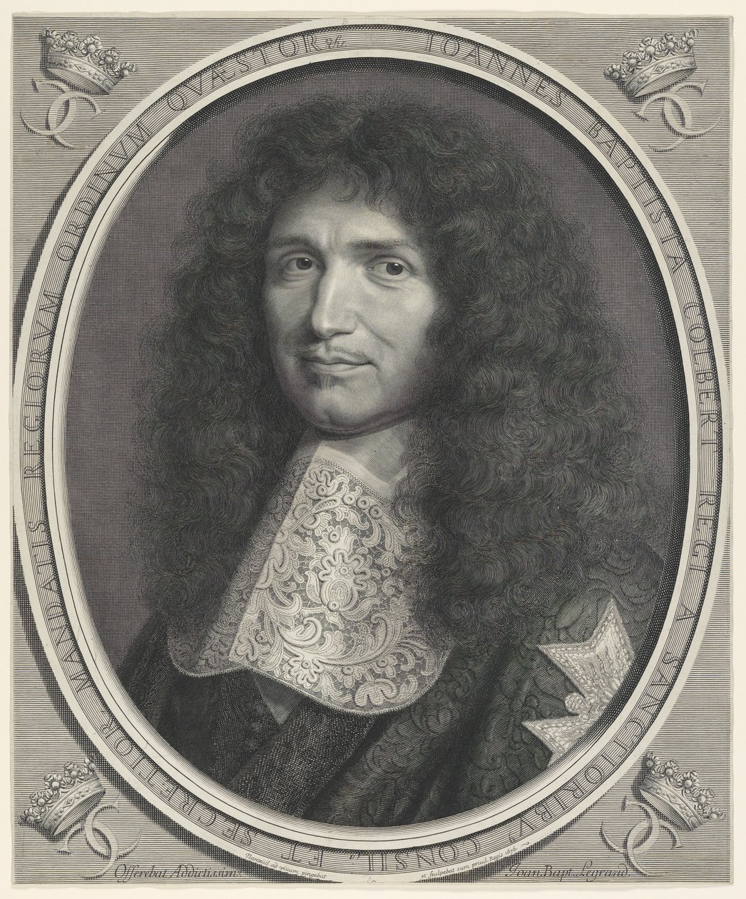 Jean Baptiste Colbert (1619-1683) de Robert Nanteuil