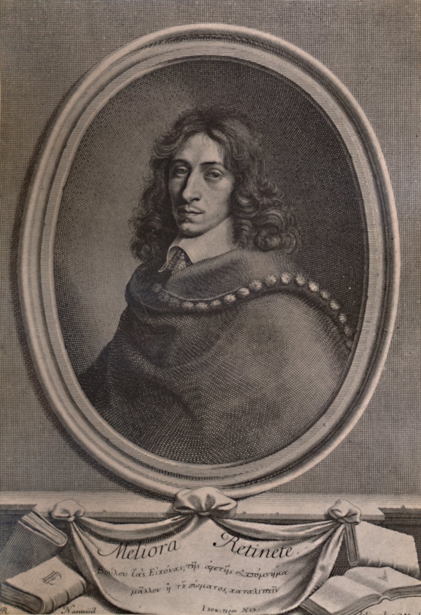 John Evelyn, escritor inglês, jardineiro e diarista, c1650 1894 de Robert Nanteuil