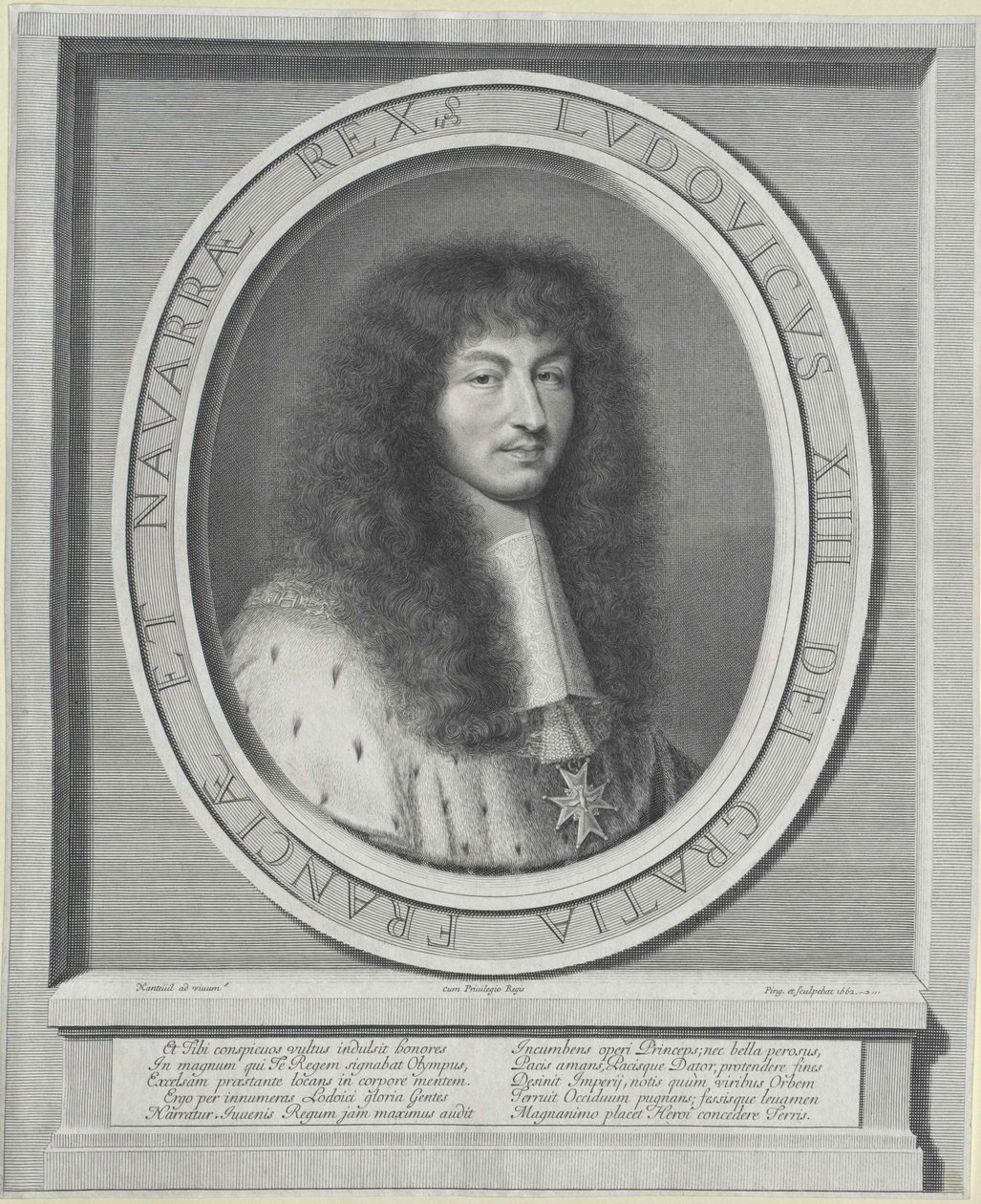Rei de França Luís XIV de Robert Nanteuil