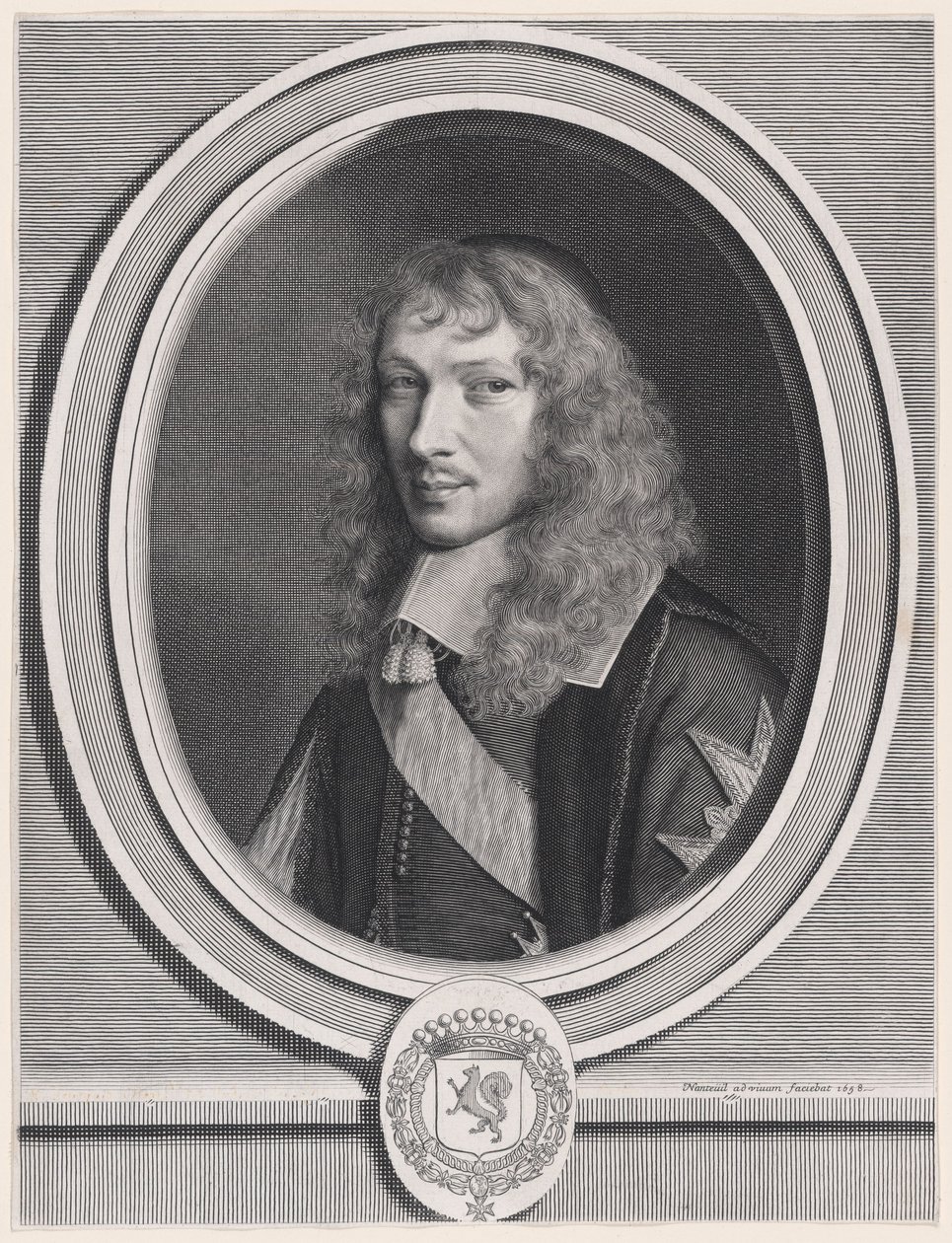 O Abade Basile Fouquet (1622-1680), Abade de Barbeaux e de Rigny, Chanceler das Ordens do Rei (Abade de Barbeaux e de Rigny, Chanceler das Ordens do Rei) de Robert Nanteuil