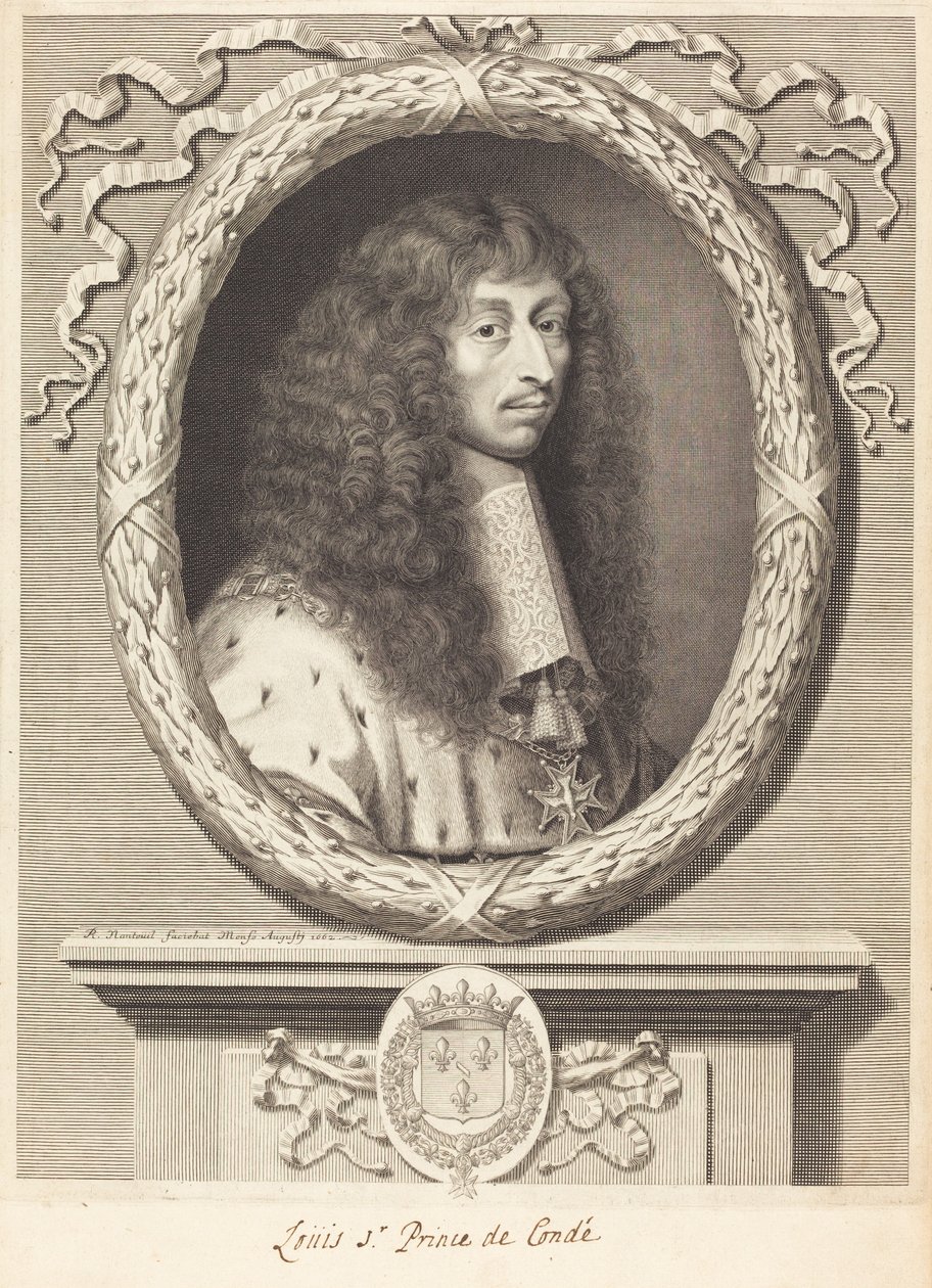 Luís II, príncipe de Condé de Robert Nanteuil