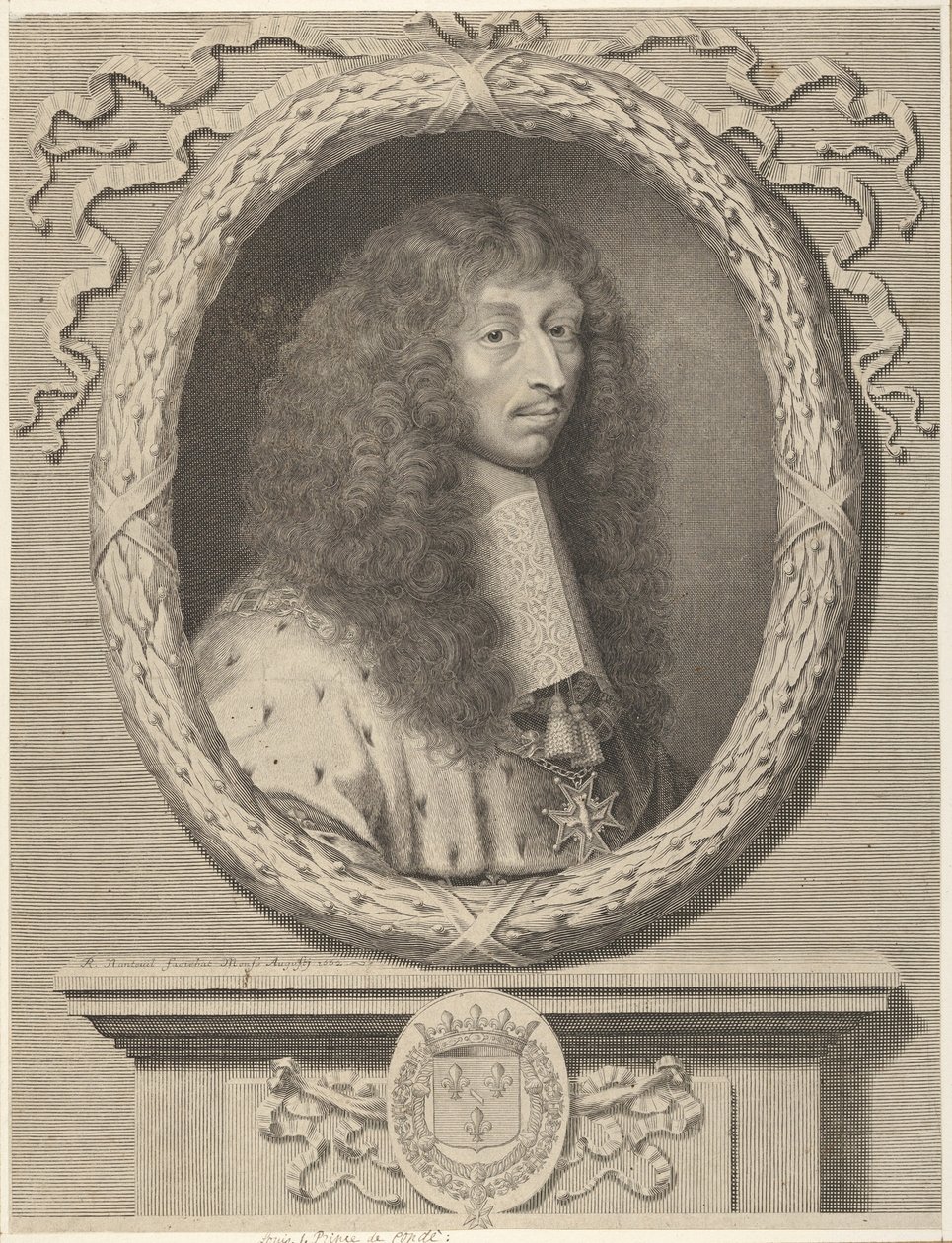 Luís II de Bourbon, príncipe de Condé de Robert Nanteuil