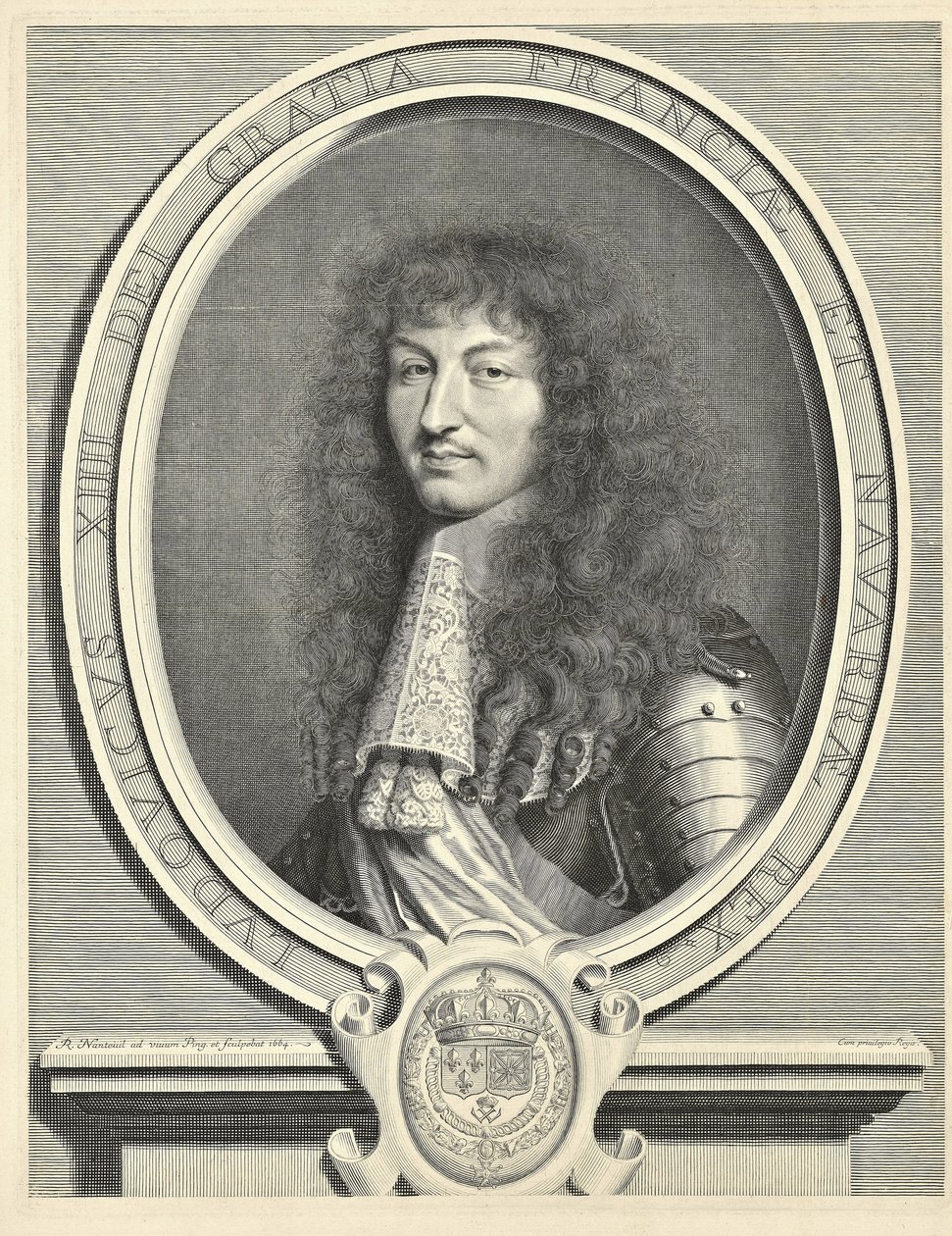 Luís XIV, rei da França 1638-1715, 1664 de Robert Nanteuil