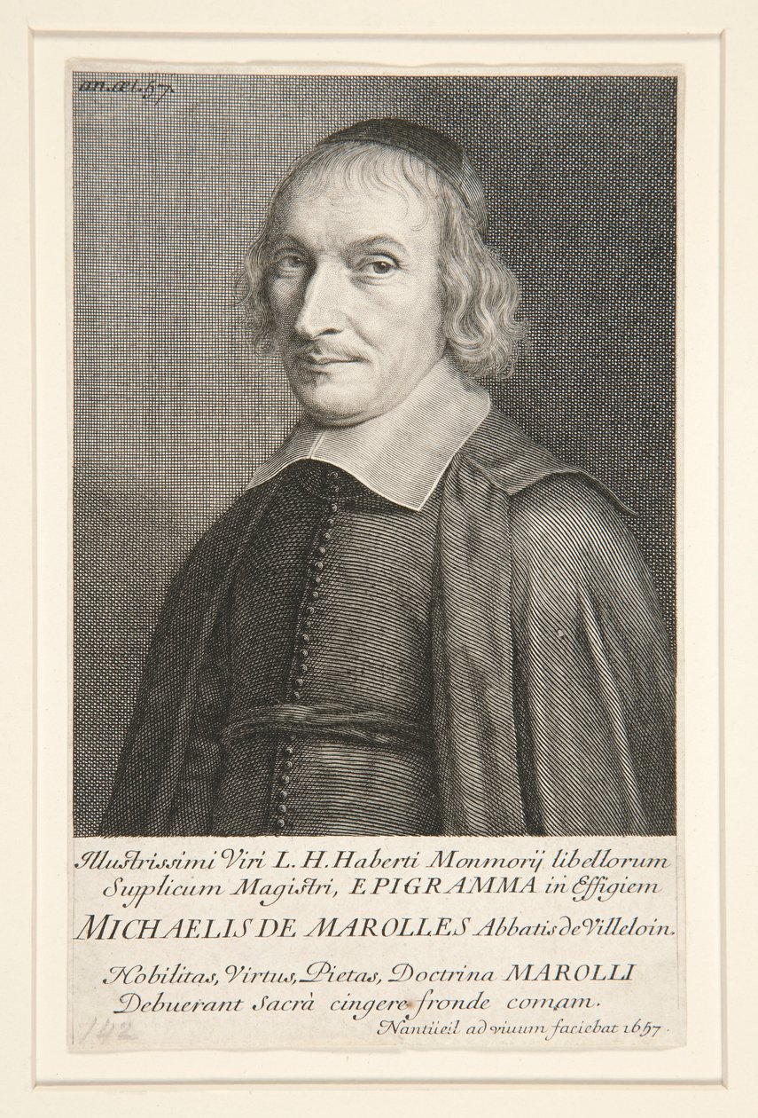 Miguel de Marolles (1600-1681) de Robert Nanteuil