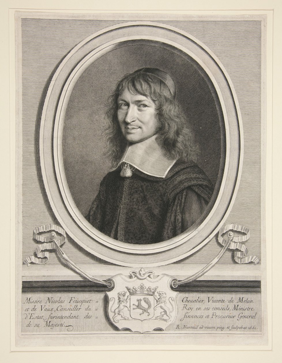 Nicolas Fouquet (Foucquet), visconde de Melun e de Vaux de Robert Nanteuil