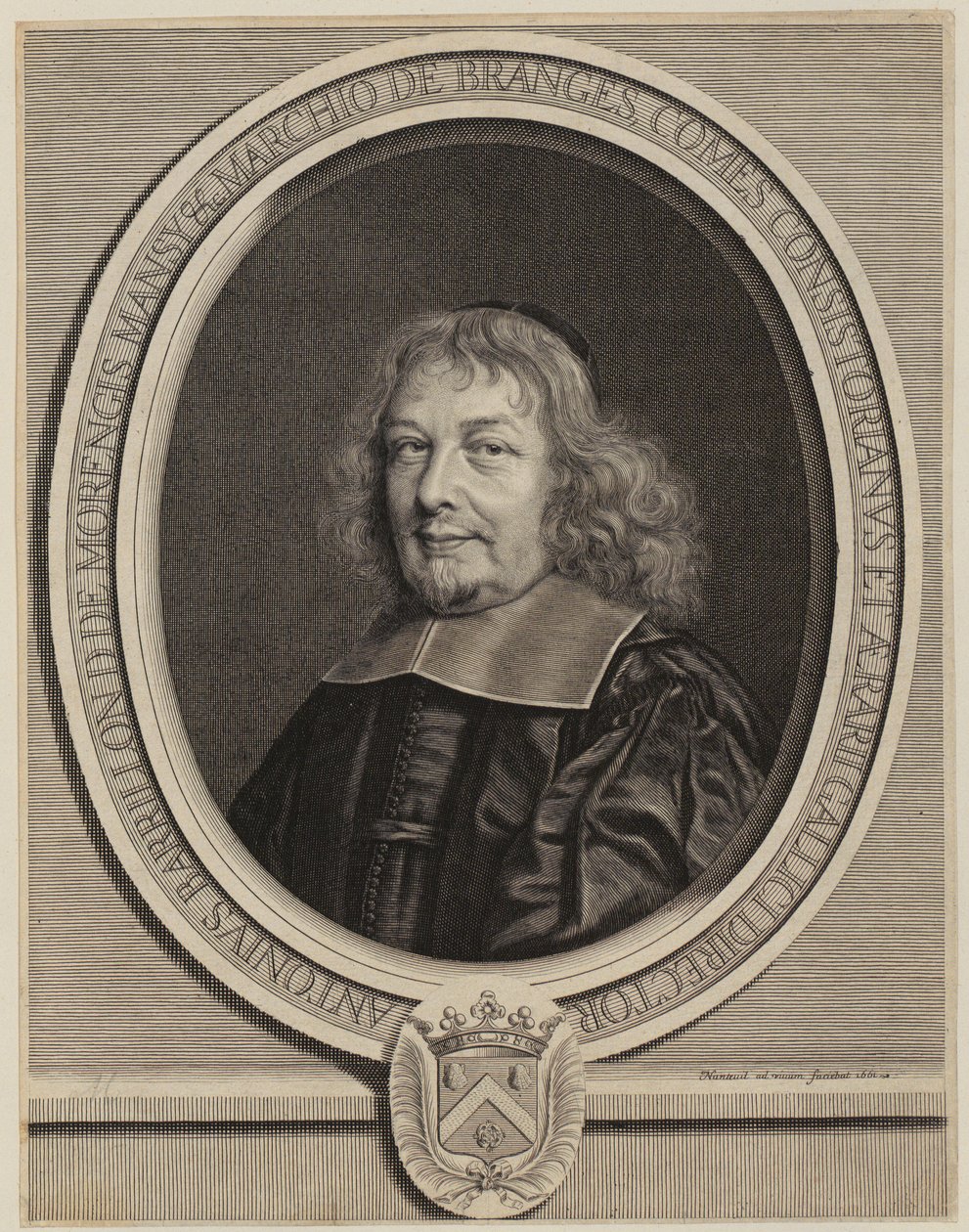 Retrato de Antoine Barillon [Barrillon] de Robert Nanteuil