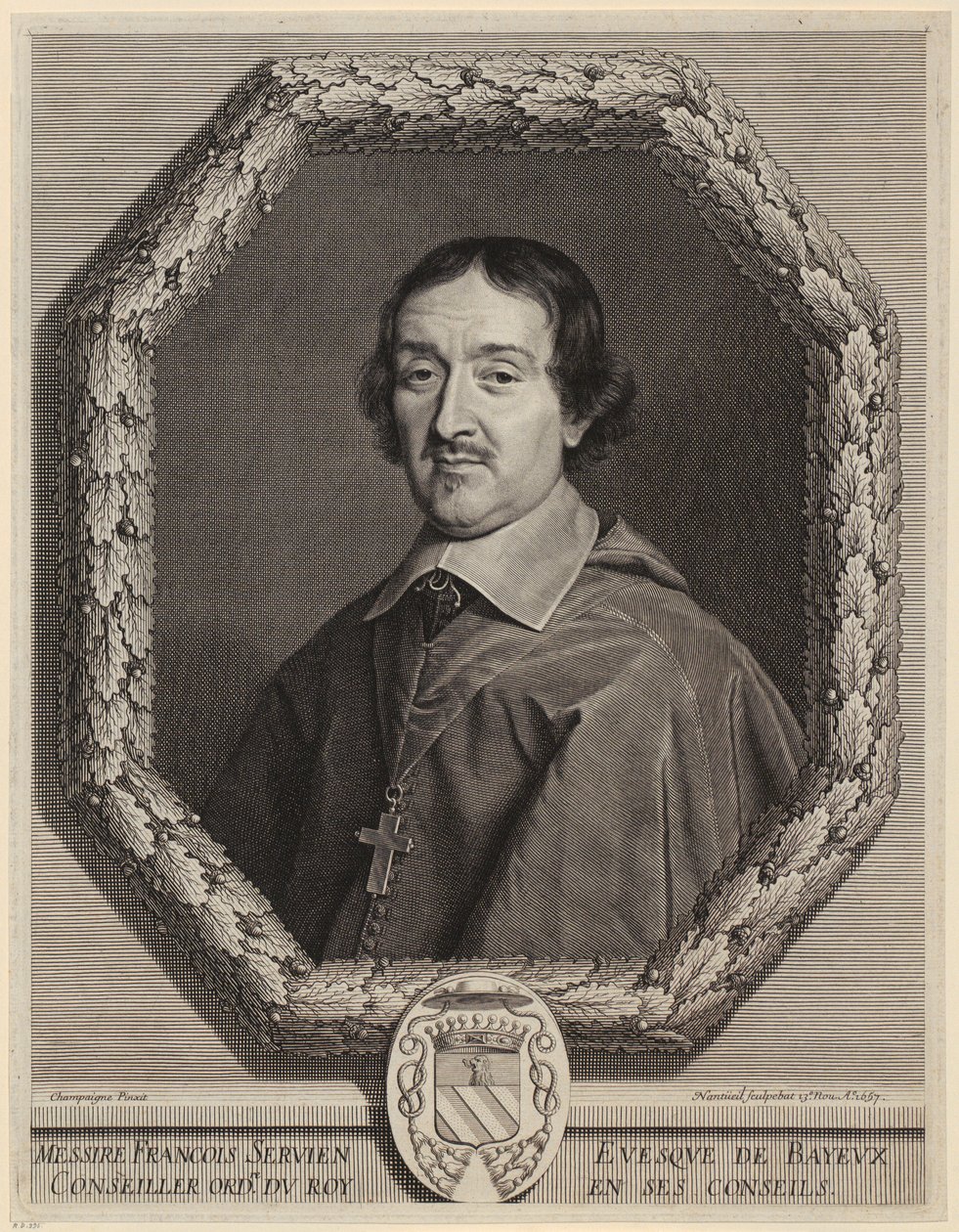 Retrato de François Servien de Robert Nanteuil