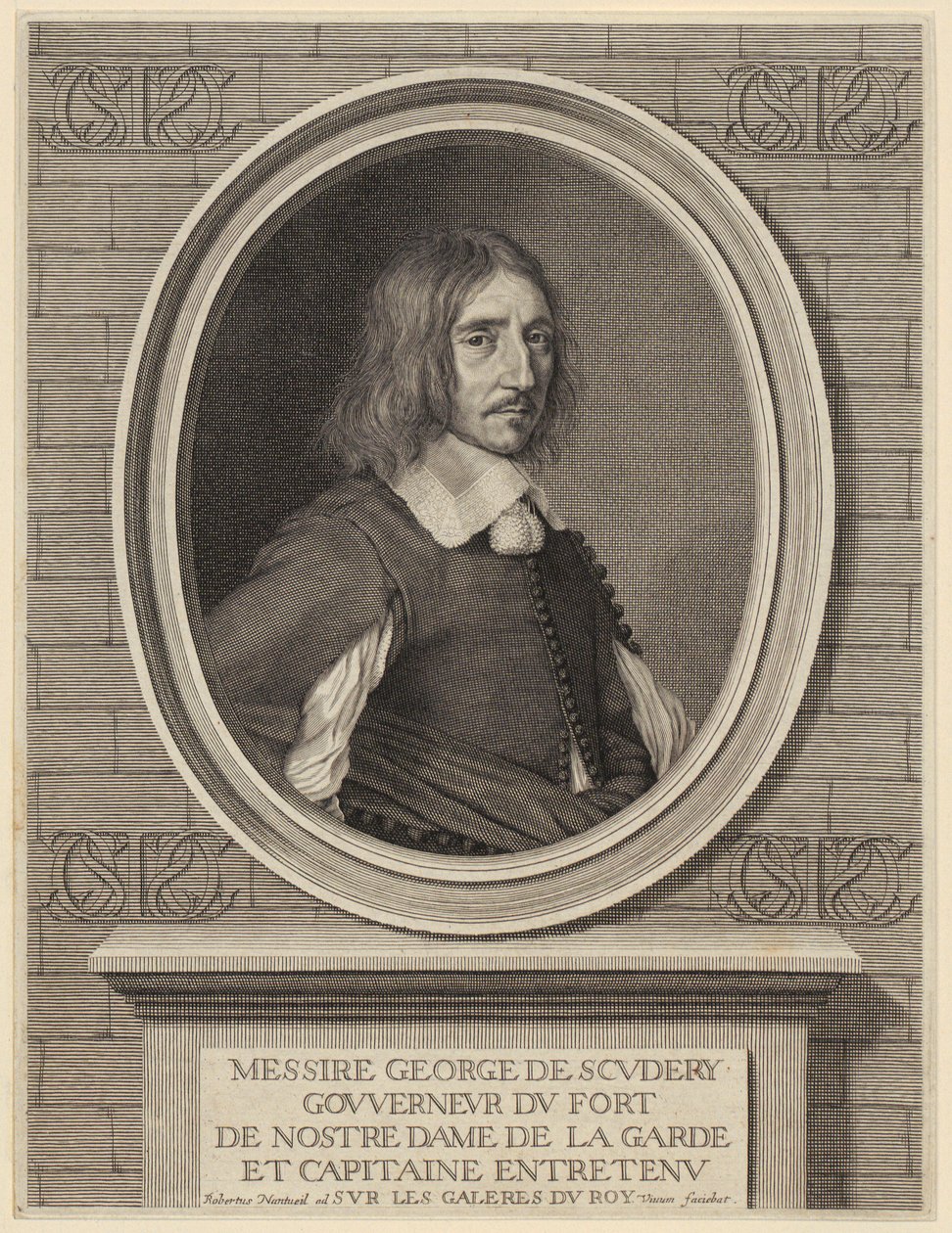 Retrato de George de Scudéry de Robert Nanteuil