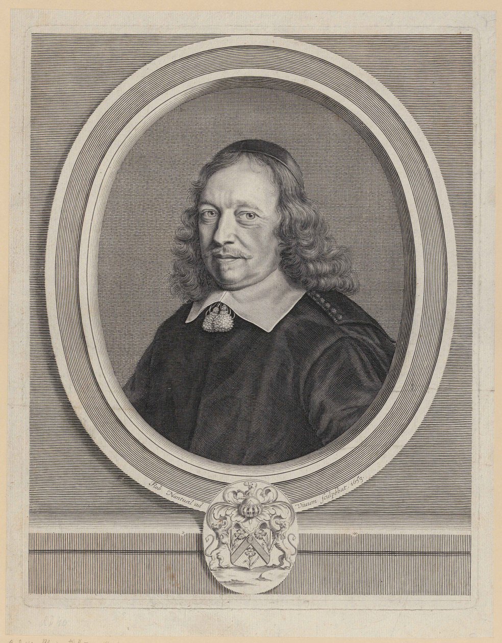 Retrato de Gilles Blondeau de Robert Nanteuil