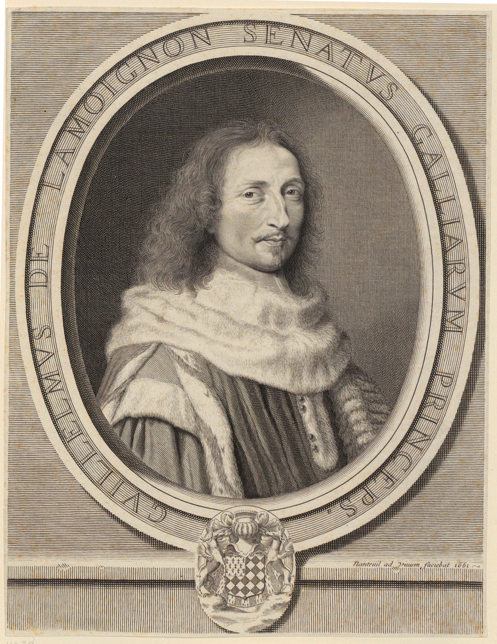Retrato de Guillaume de Lamoignon de Robert Nanteuil