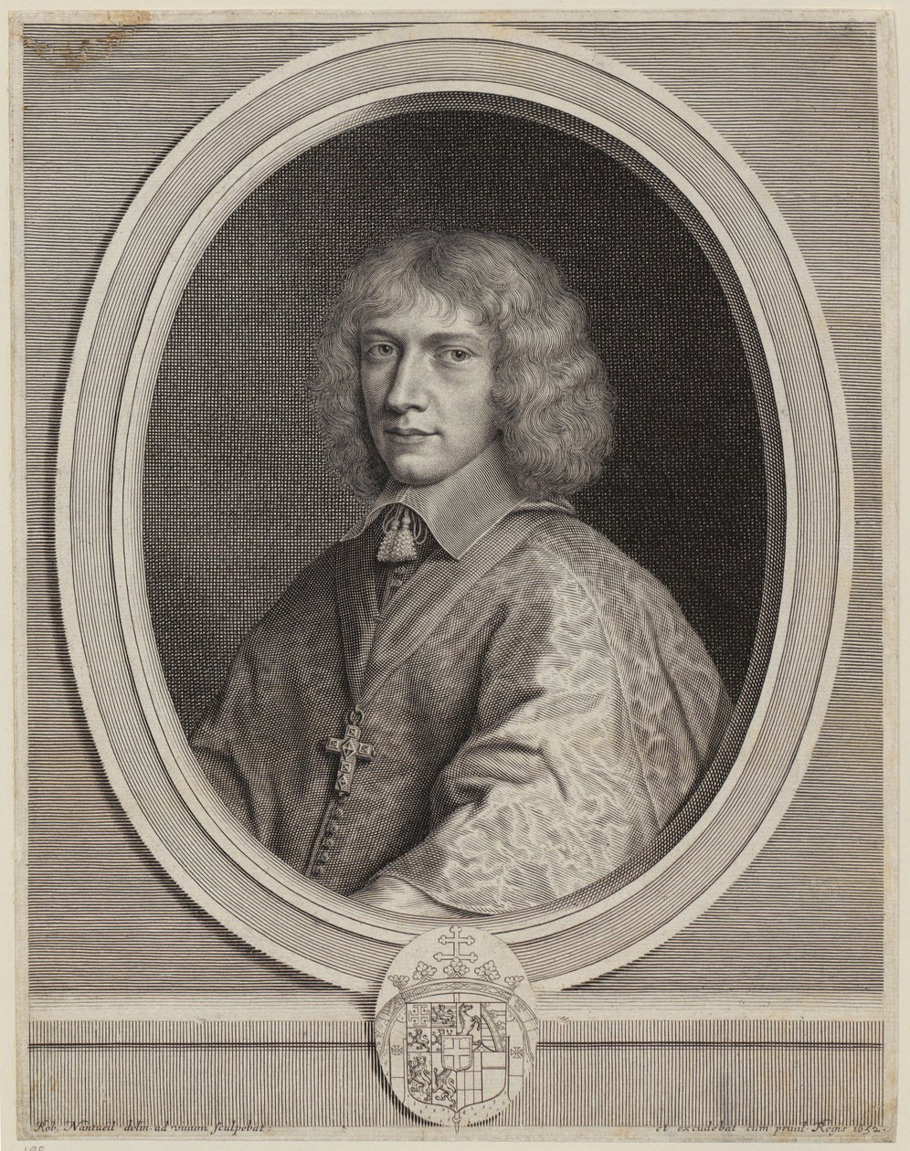 Retrato de Henrique II de Saboia [conde de Nemours] de Robert Nanteuil