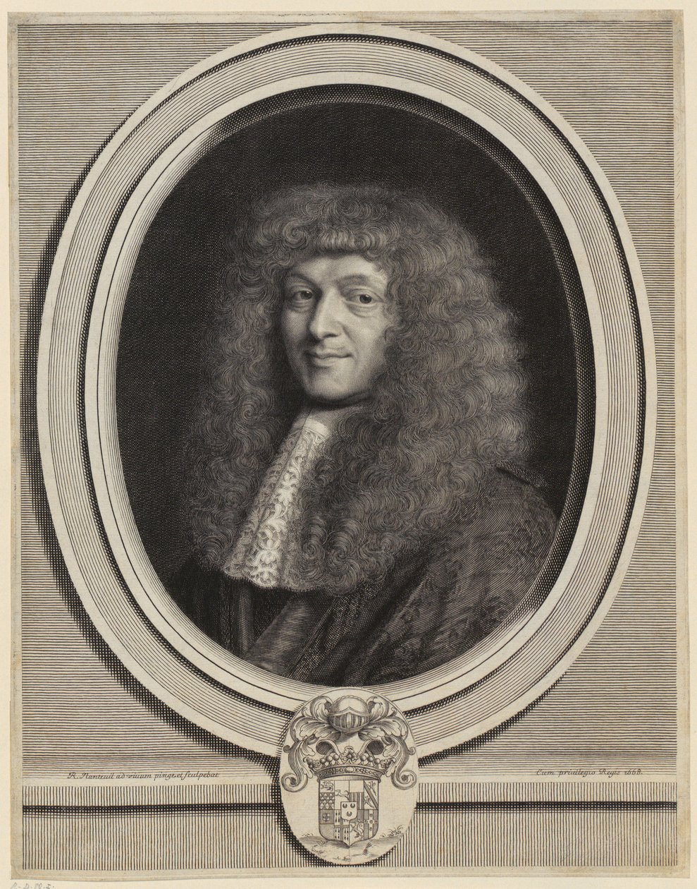 Retrato de Honoré Courtin de Robert Nanteuil
