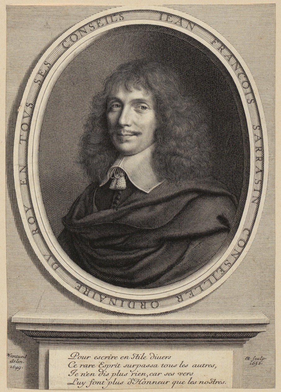 Retrato de Jean-François Sarrazin [Sarrasin] de Robert Nanteuil