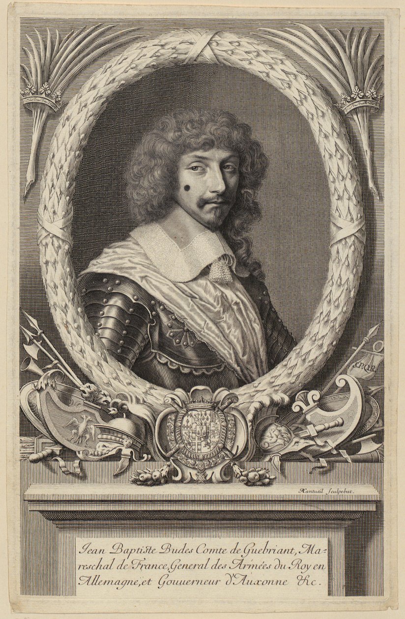 Retrato de Jean Baptiste Budes de Guébriant, marechal francês de Robert Nanteuil