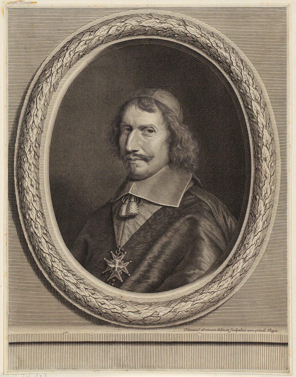 Retrato do cardeal Antonio Barberini de Robert Nanteuil