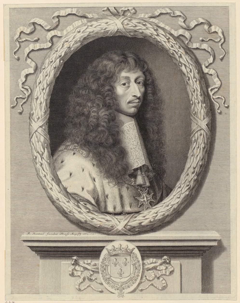 Retrato de Luís II de Bourbon, príncipe de Condé [Le Grand Condé] de Robert Nanteuil
