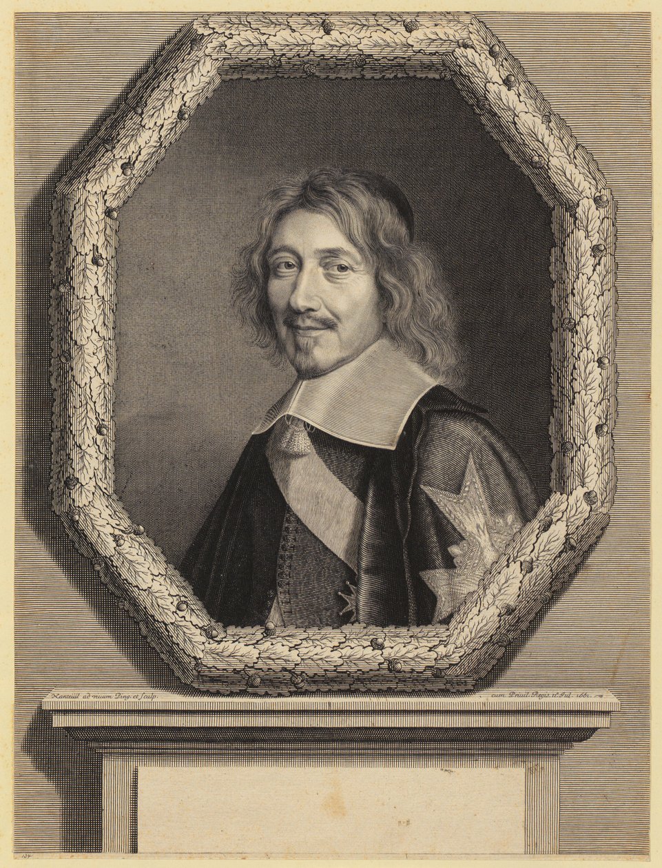 Retrato de Michel IV Le Tellier, ministro francês de Robert Nanteuil