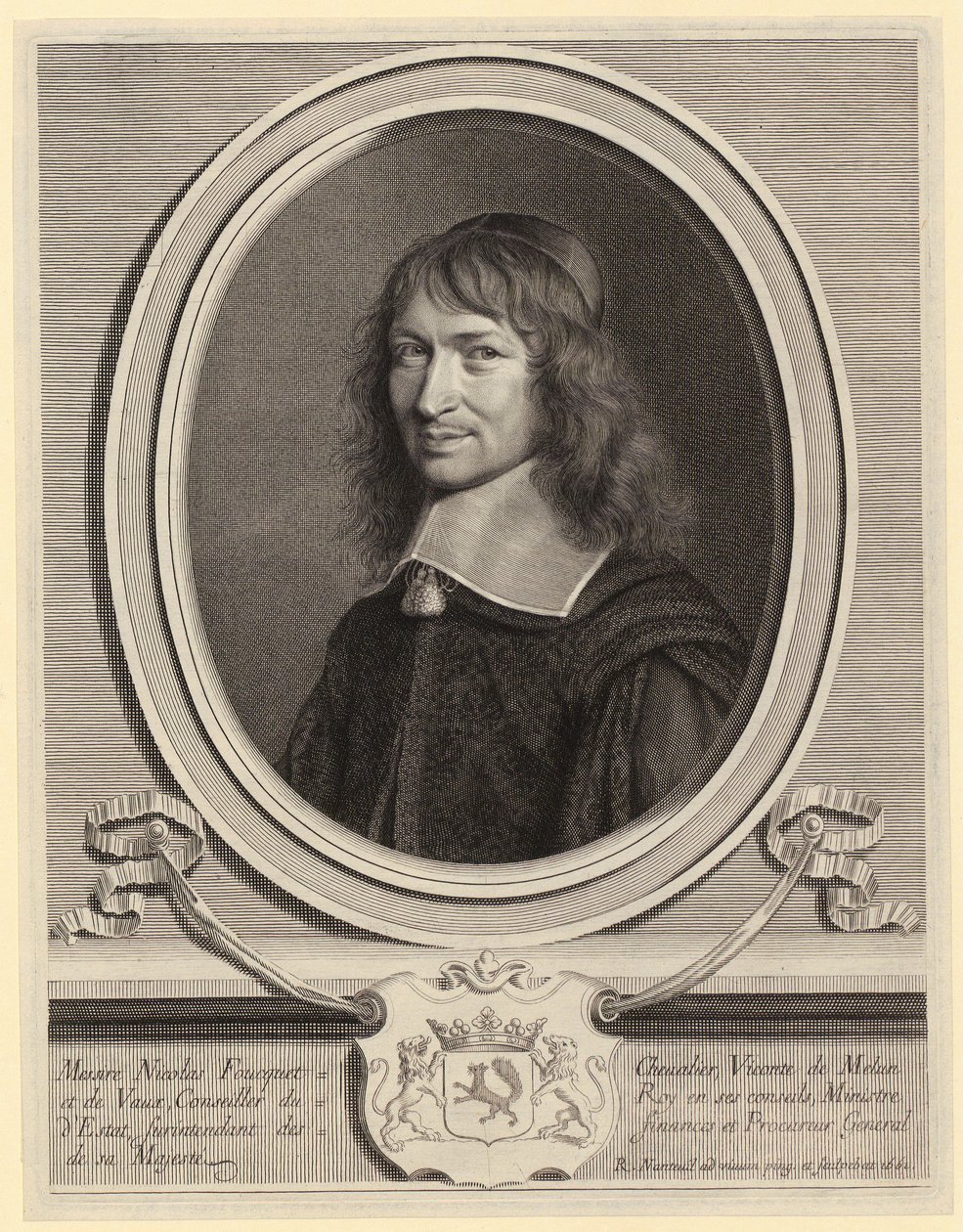 Retrato de Nicolas Fouquet de Robert Nanteuil