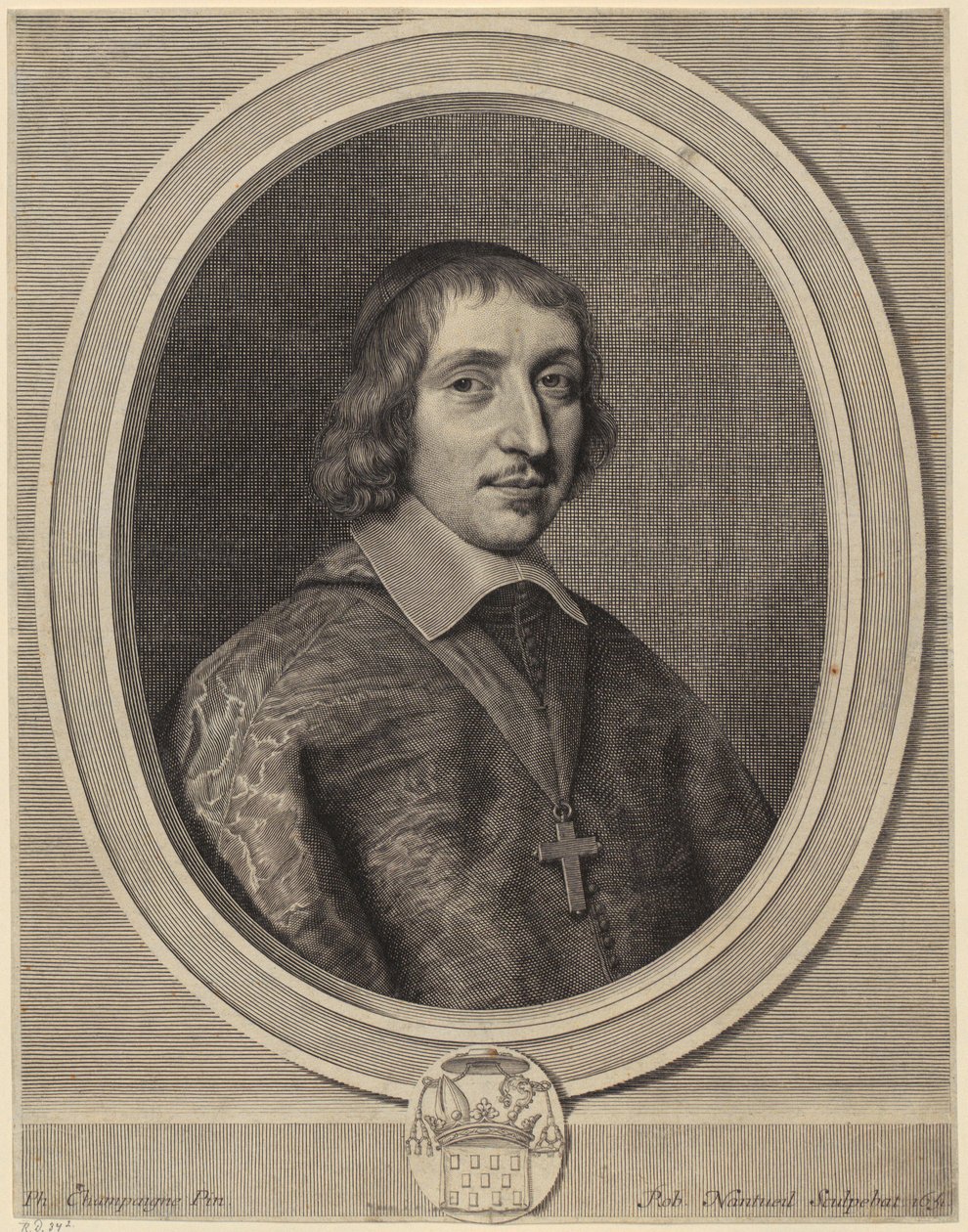 Retrato de Philibert-Emmanuel de Beaumanoir de Lavardin de Robert Nanteuil