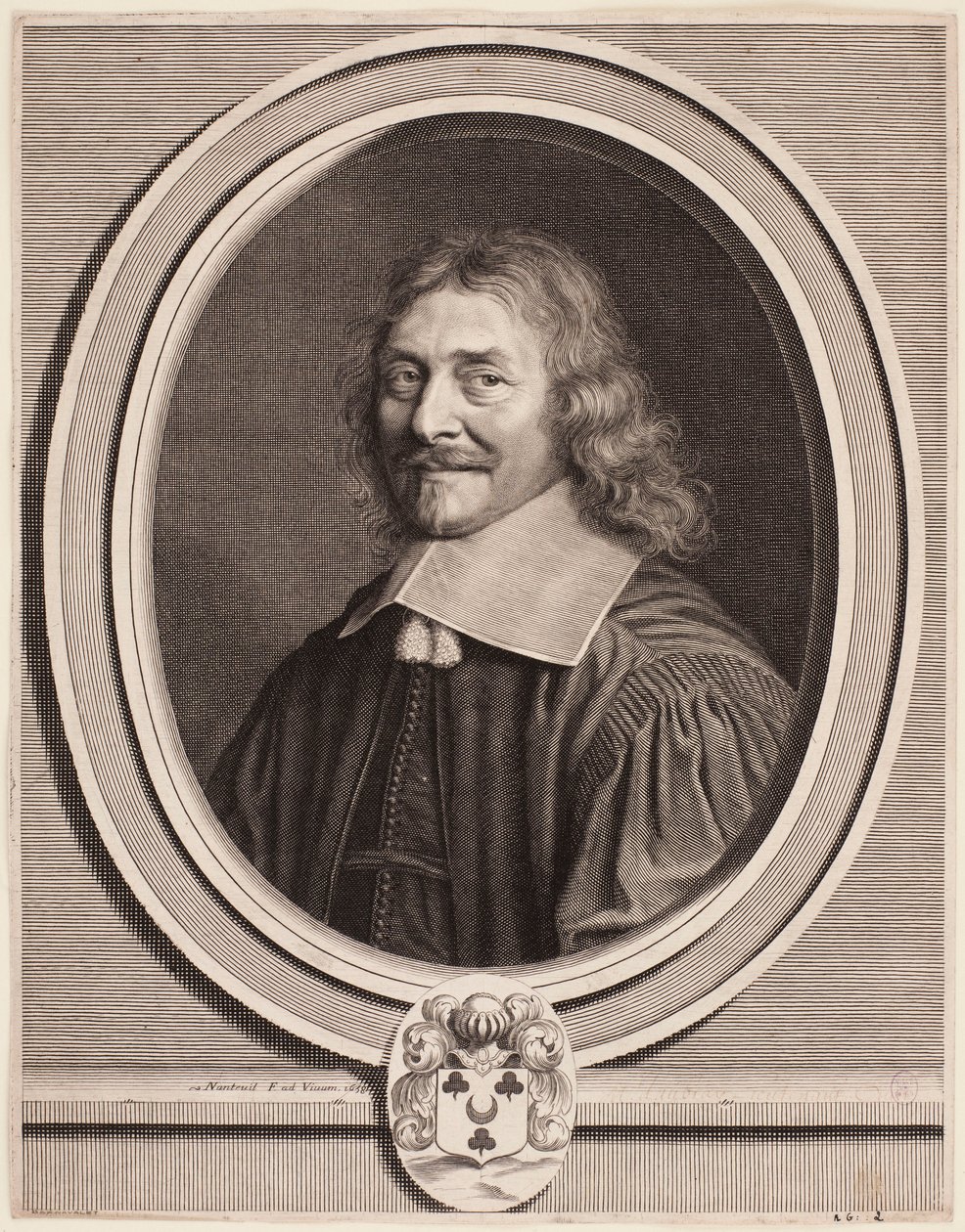 Retrato de Dreux d&39;Aubray, tenente civil em Châtelet de Robert Nanteuil