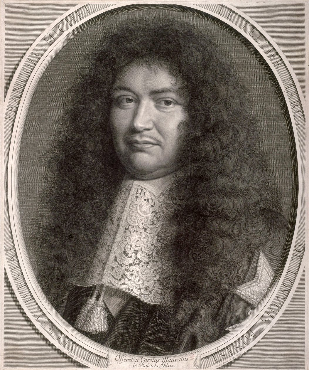Retrato de François Michel Le Tellier de Robert Nanteuil