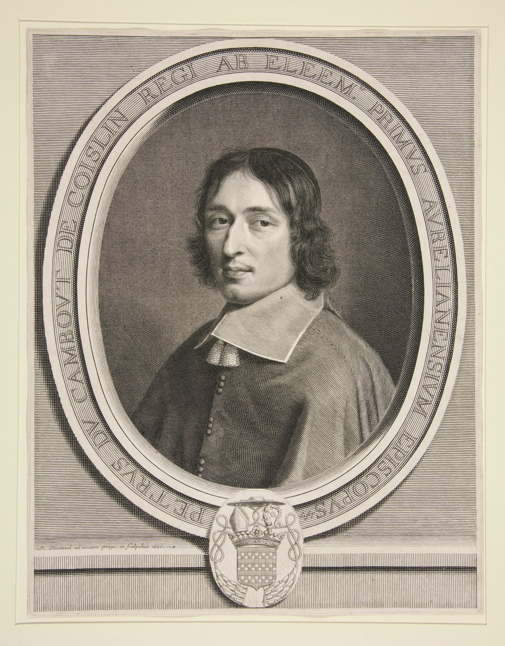 Retrato do cardeal de Coislin de Robert Nanteuil