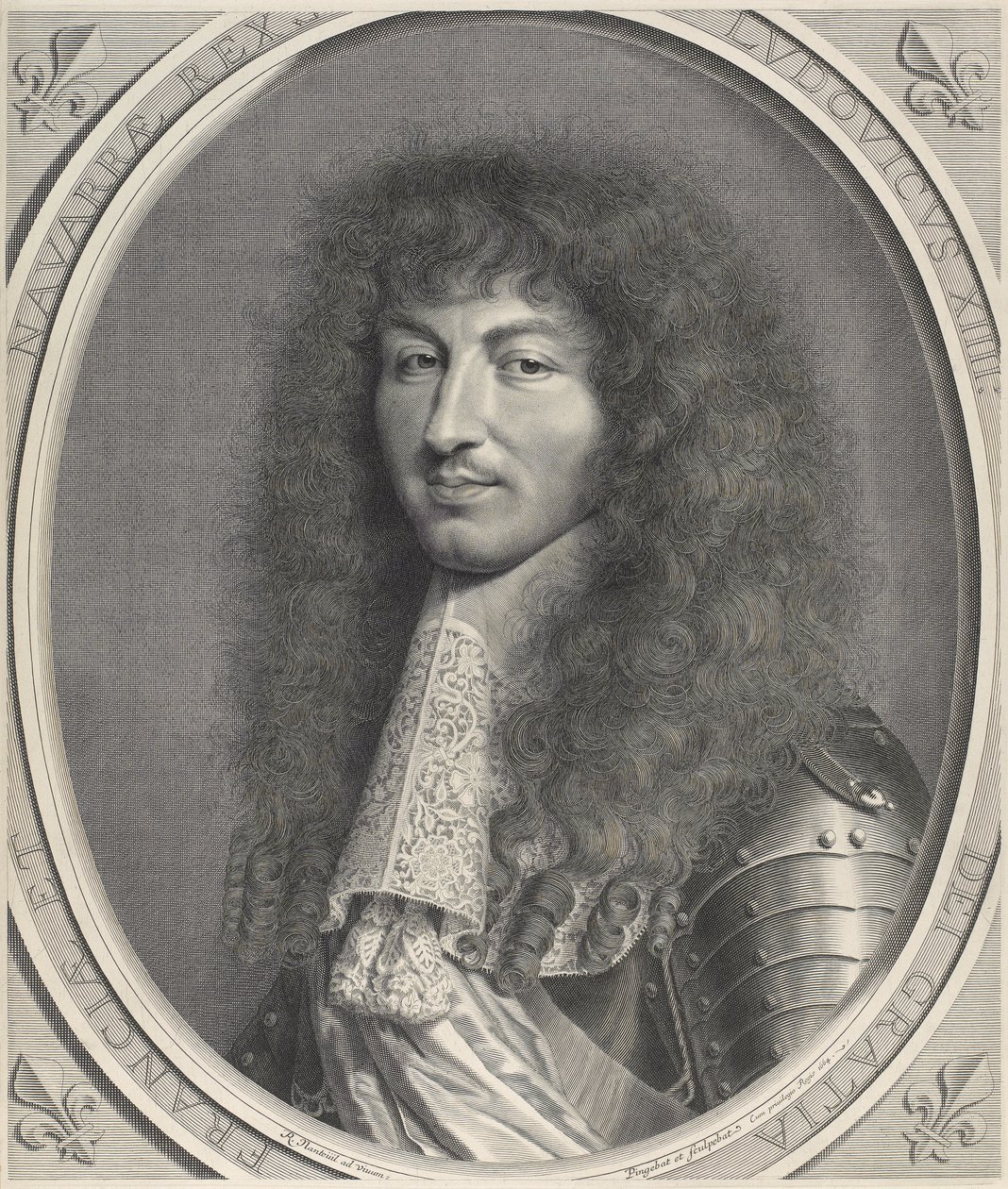 Retrato de Luís XIV de Robert Nanteuil