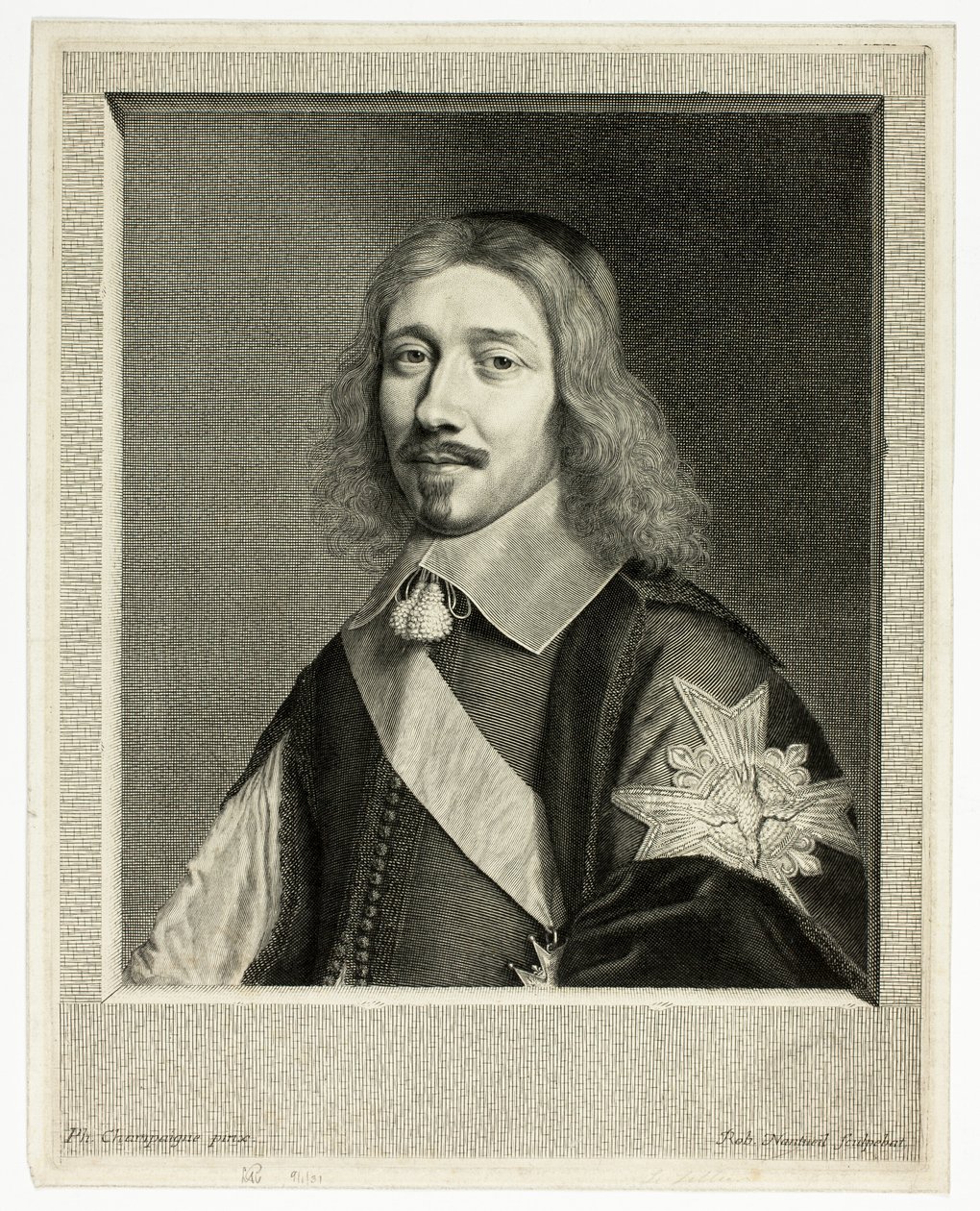 Retrato de Michel Le Tellier, Ministro de Estado de Robert Nanteuil