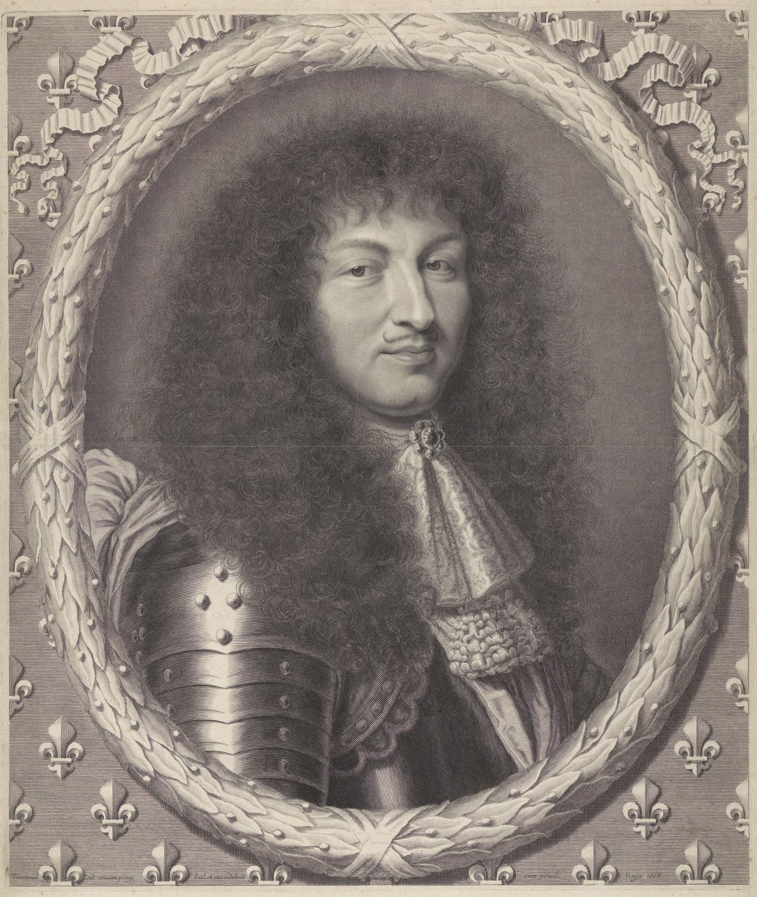 Retrato de Luís XIV, rei da França de Robert Nanteuil
