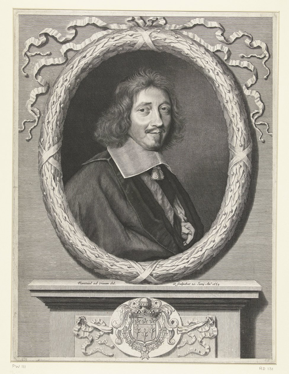 Retrato de Michel Le Tellier de Robert Nanteuil