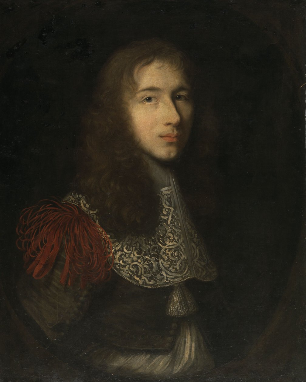 Retrato de um jovem, provavelmente retrato de Luís II de Bourbon-Condé, chamado le Grand Condé de Robert Nanteuil