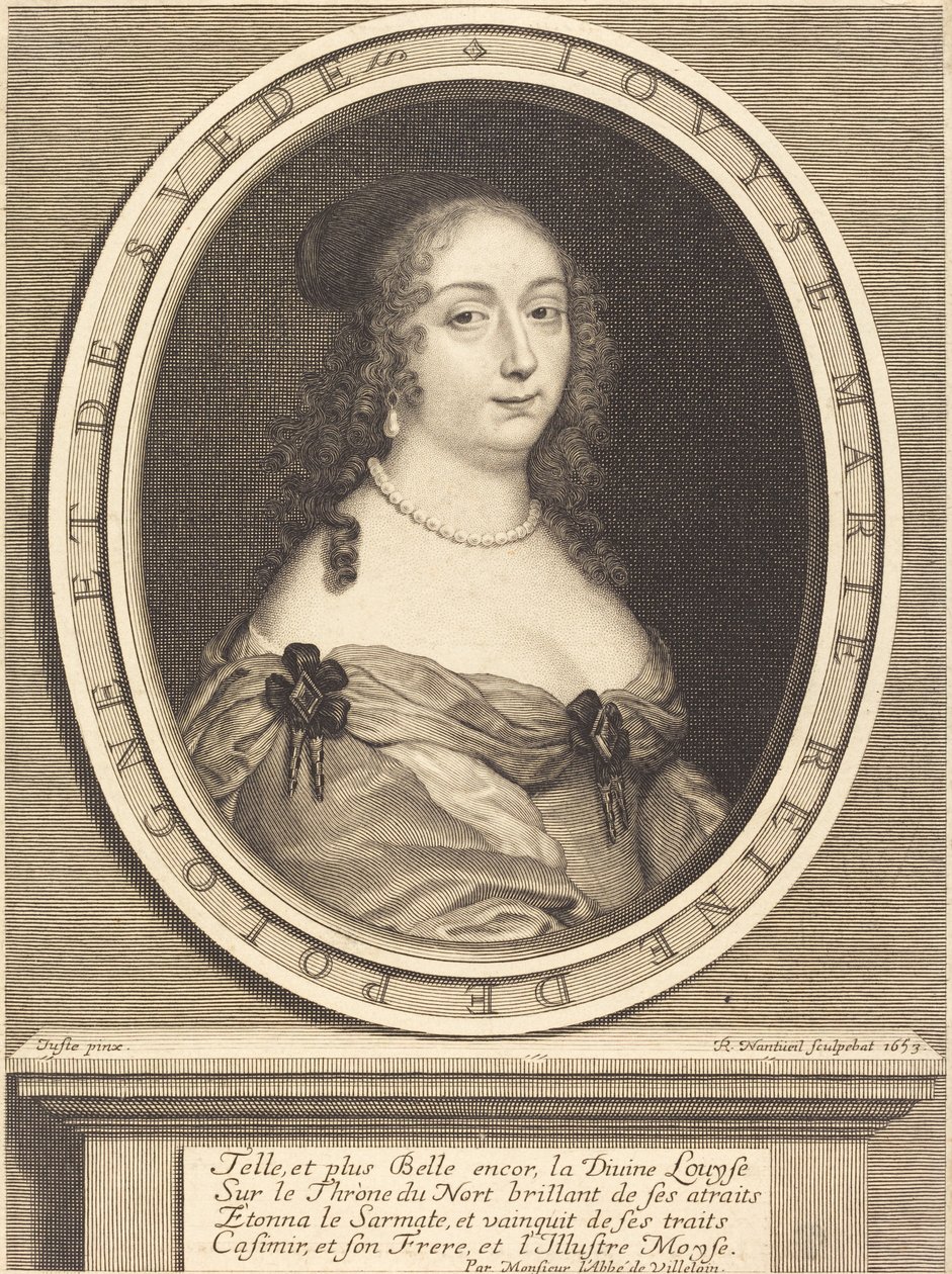 Louis-Marie, Rainha da Polônia de Robert Nanteuil after Justus van Verus