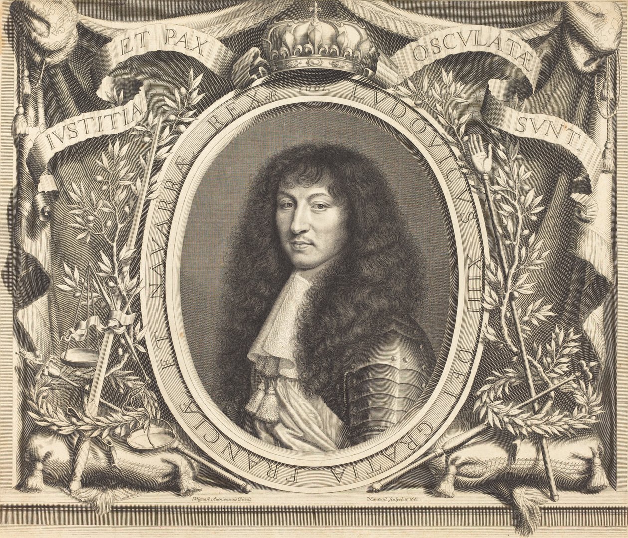 Luís XIV de Robert Nanteuil after Nicolas Mignard
