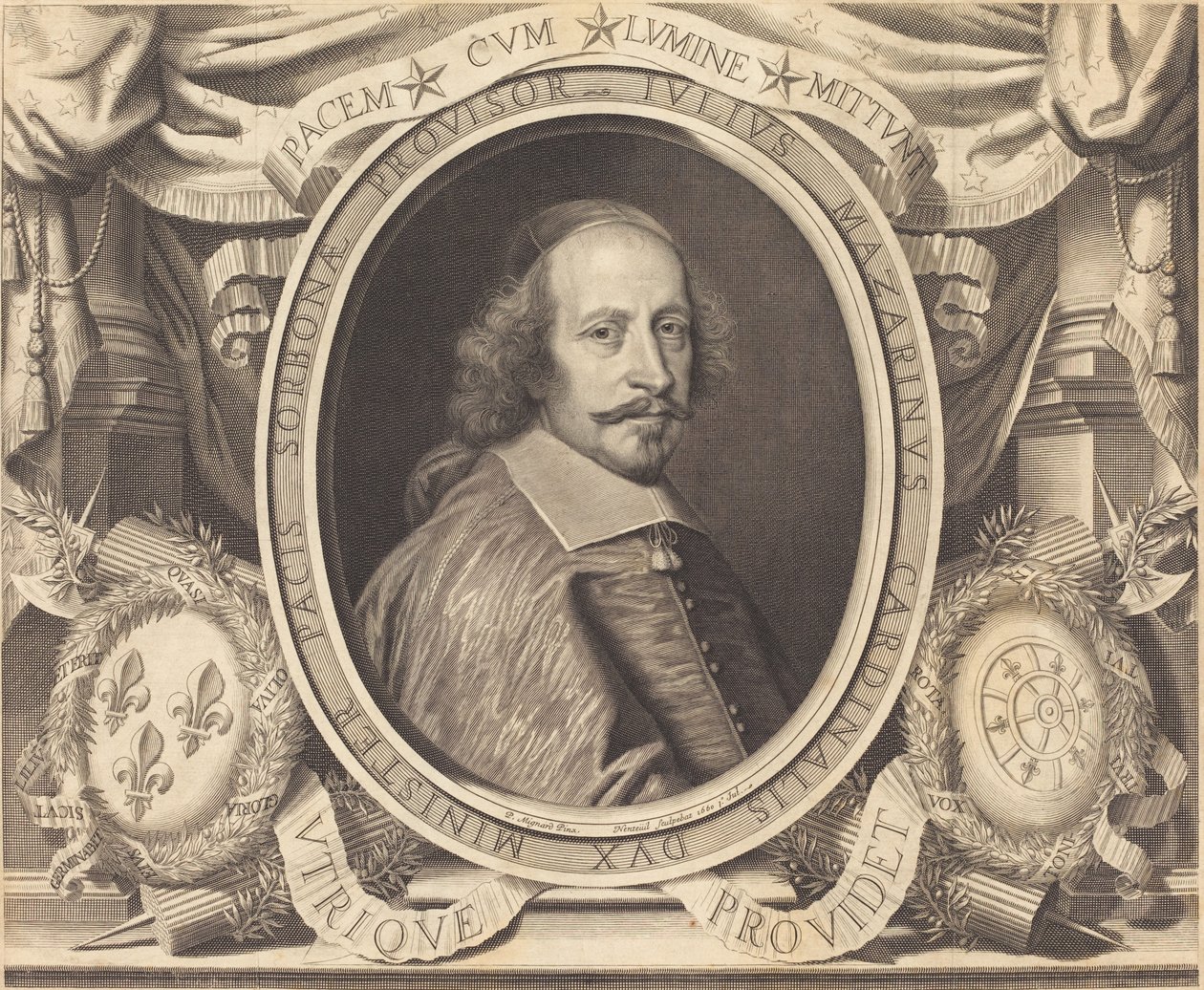 Cardeal Jules Mazarin de Robert Nanteuil after Pierre Mignard I