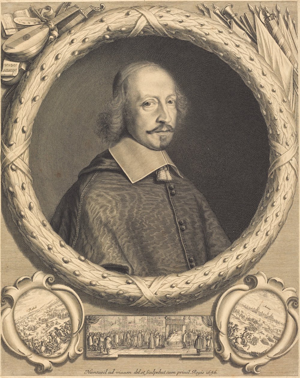 Cardeal Jules Mazarin de Robert Nanteuil and Israël Silvestre