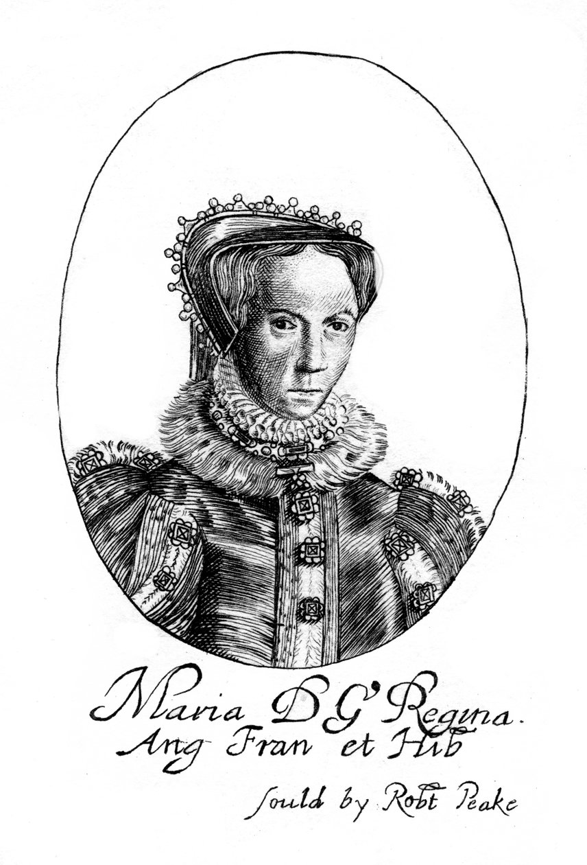 Rainha Maria I da Inglaterra de Robert Peake