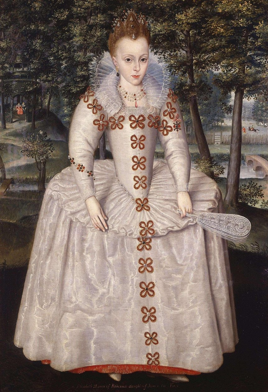 Princesa Isabel (Isabel da Boémia, "A Rainha do inverno"), 1596-1662, sete anos. de Robert Peake the elder