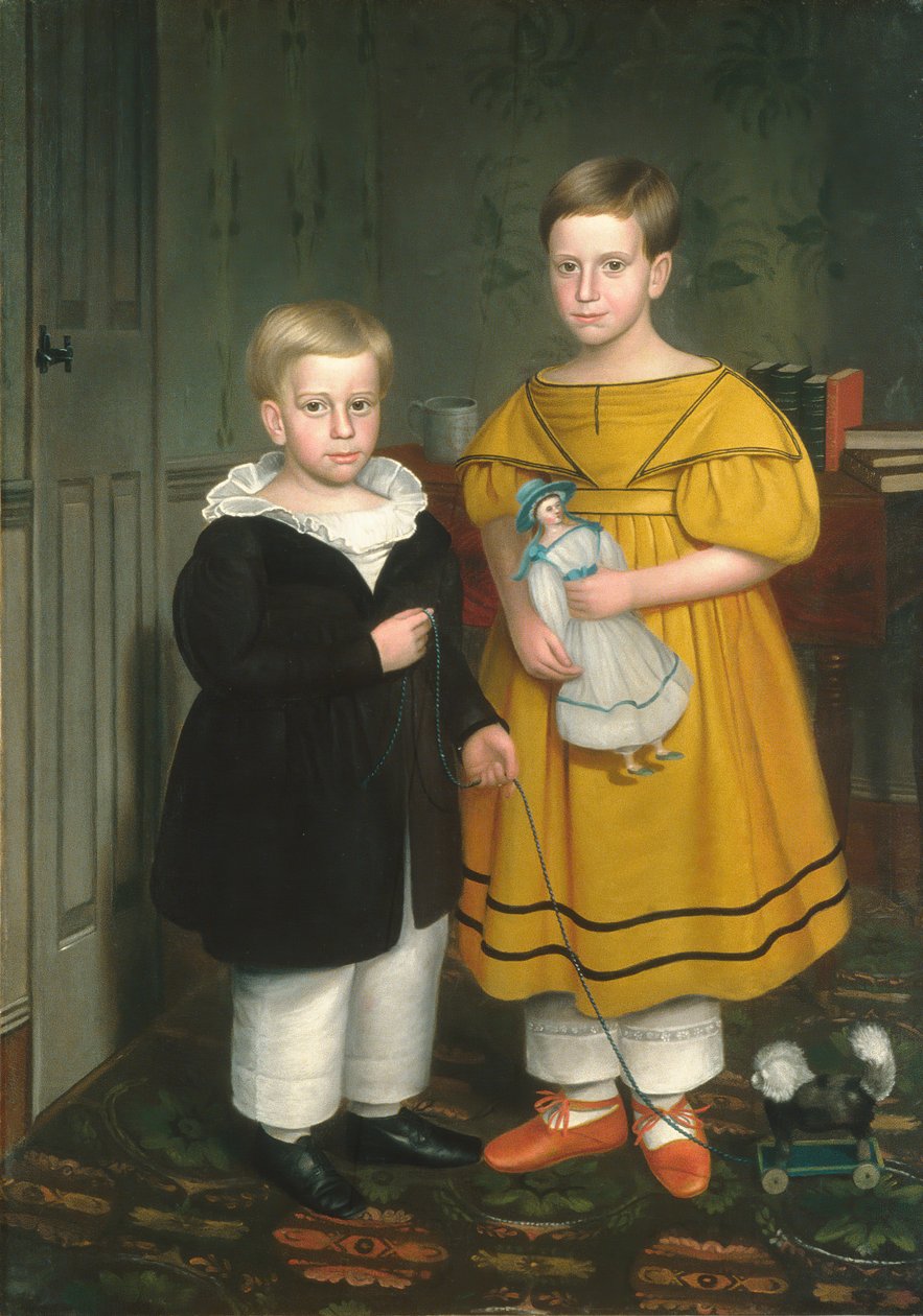 As crianças Raymond, ca. 1838 de Robert Peckham