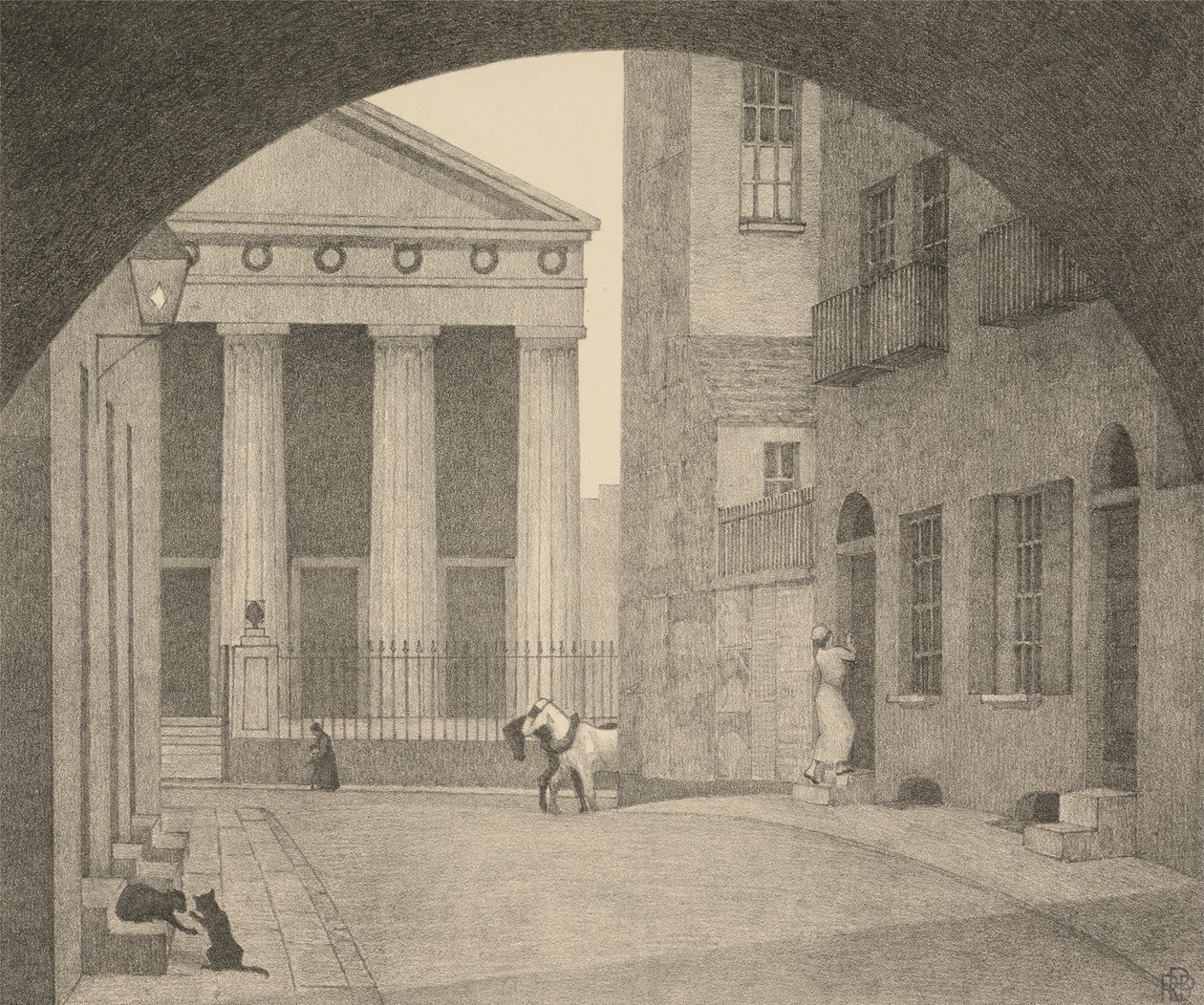 Uma Igreja de Londres de Robert Polhill Bevan