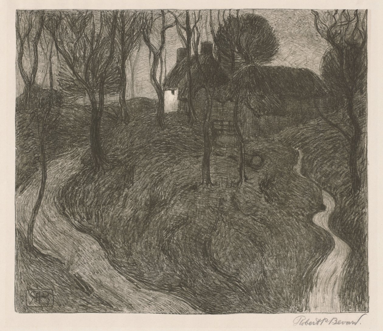 Uma Fazenda Solitária [Hawkridge] de Robert Polhill Bevan