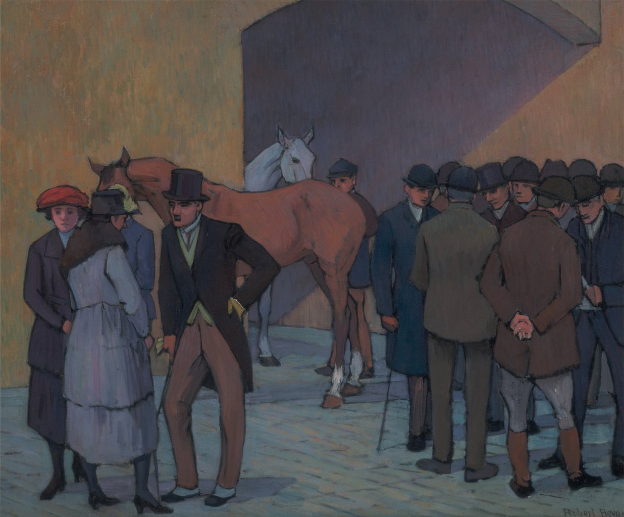 Uma manhã no Tattersall de Robert Polhill Bevan