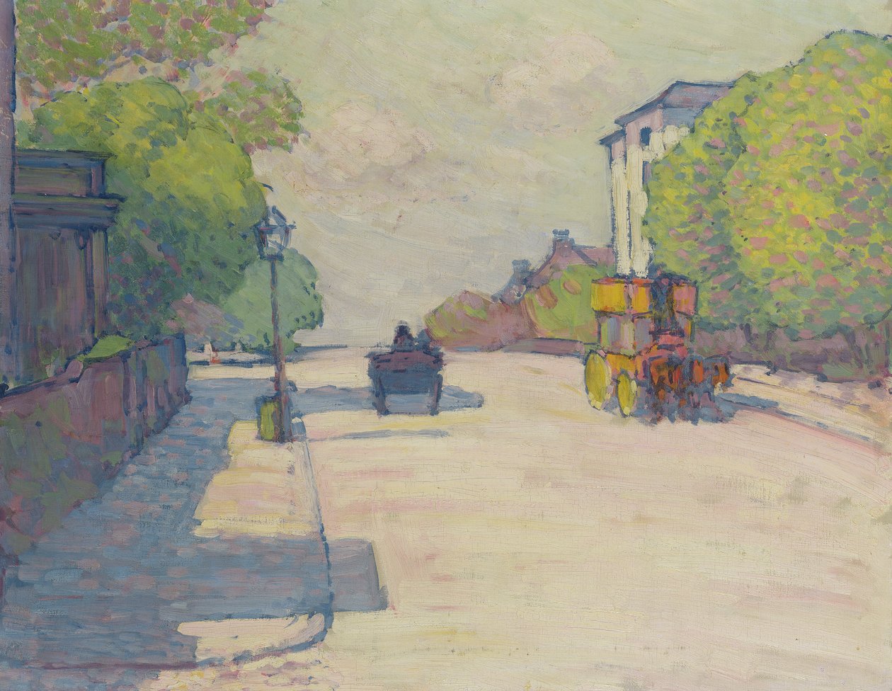 Adelaide Road na luz do sol, 1910 de Robert Polhill Bevan