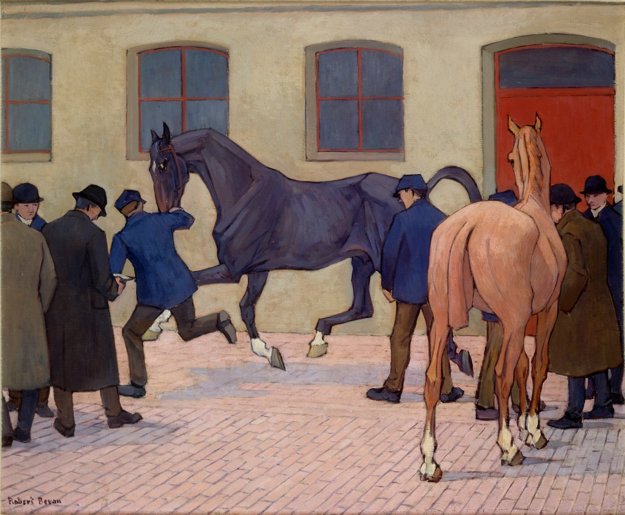 Exibindo em Tattersalls, c1919 de Robert Polhill Bevan