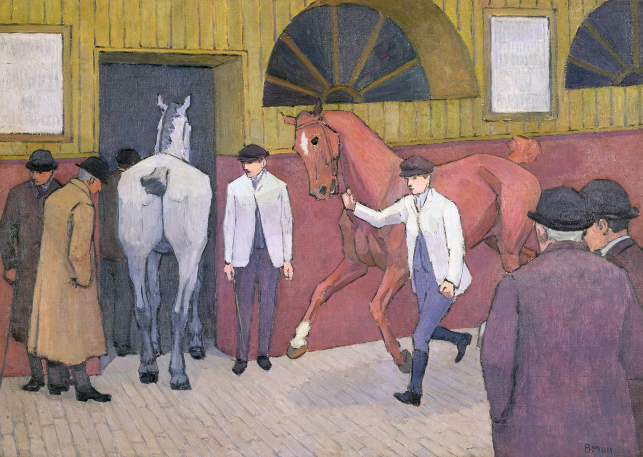 The Horse Mart de Robert Polhill Bevan